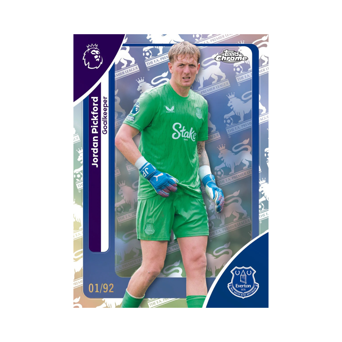 2026 Topps Chrome Premier League Hobby Box Football Trading Cards, 20 Packs, 4 Cards Each, 1 Guaranteed Autograph + Exclusive Prism Parallels, Official EPL Collectible