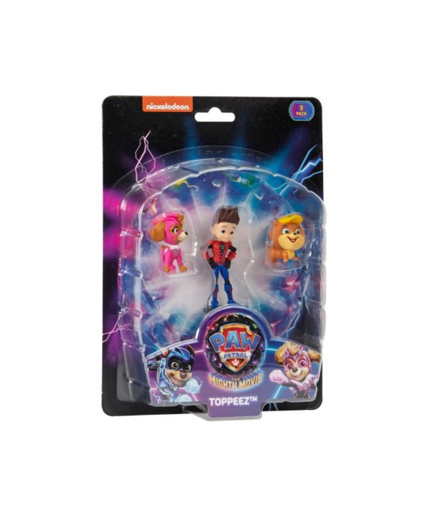 Paw Patrol The Mighty Movie Pencil Toppeez, Collectible Character Toppeez for Kids, 1pk / 3pk / 4pk / 8pk, School Accessories, PAW Patrol Movie Toys, Assorted Designs