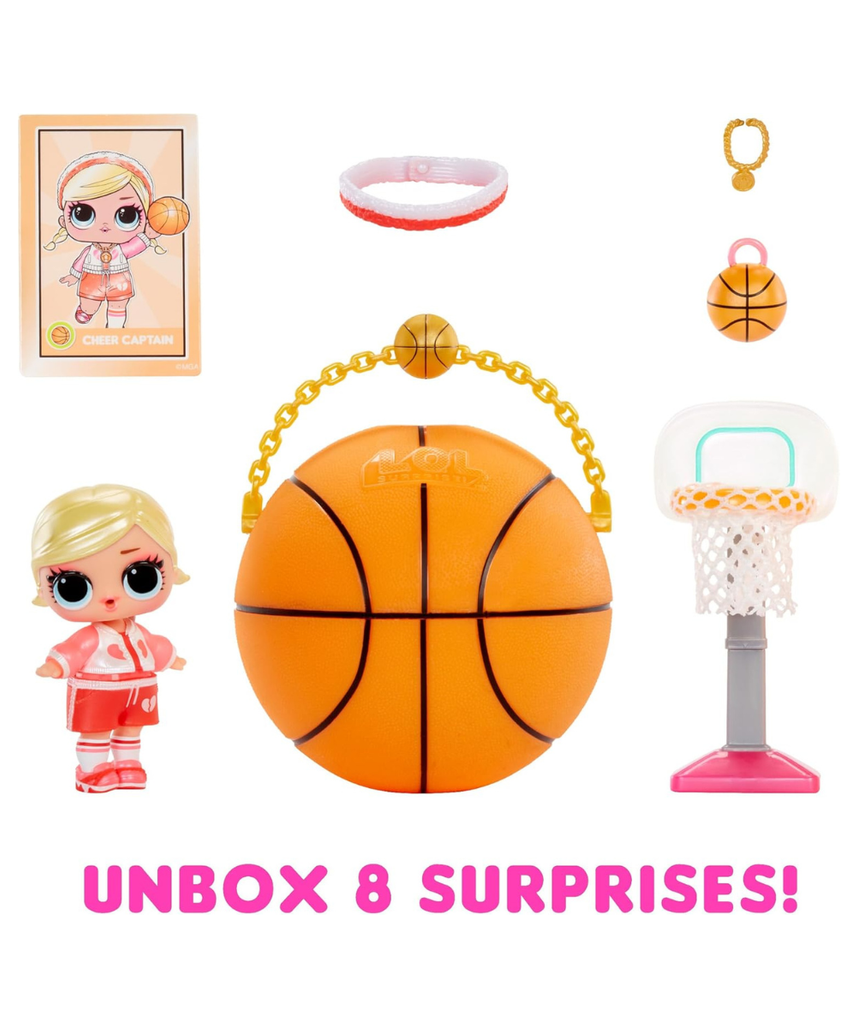LOL Surprise All Star Sports Vault Tots Collectible Dolls for Kids with 8 Surprises Sports Accessories Bottle Medal Fashions and Trading Card Blind Ball Packaging for Girls Ages 3 and Up