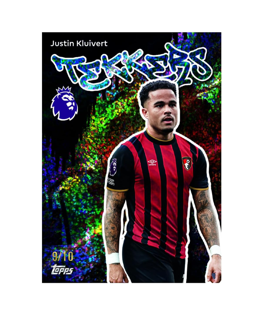 Topps Premier League 2025 2026 Trading Cards Pack, Premium Soccer Collectible Cards, 10 Card Packet With Special Inserts, Chrome Parallels Autograph and Rookie Hits