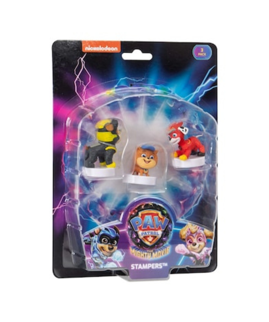 Paw Patrol The Mighty Movie Stampers, Kids Craft Stamp Set, Collectible Character Stampers, 1pk / 3pk / 5pk / 8pk, Series 2, Non-Toxic, Arts & Crafts, School Activities