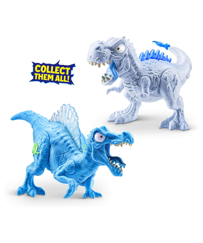 Smashers Mega Jurassic Light Up Ice Age Spinosaurus Dino Egg Toy with 25 Surprises Slime Sand Glow Features Roaring Sound Effects Collectible Dinosaur Build Kit for Kids 3+