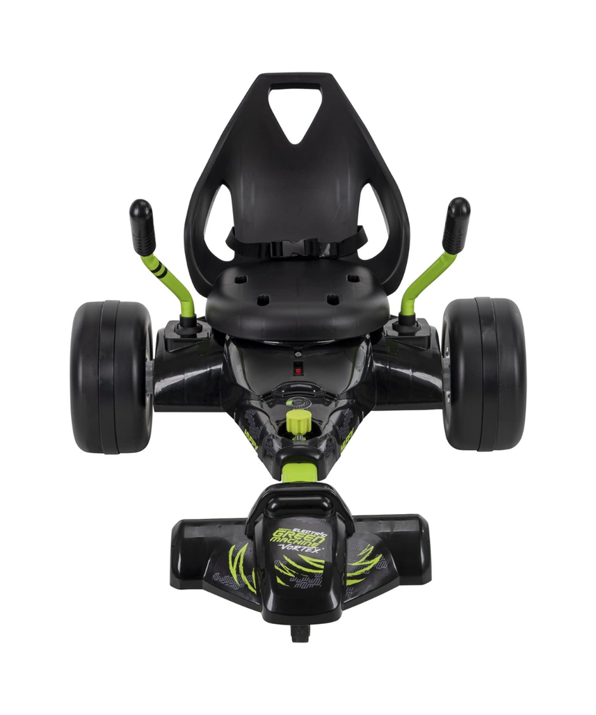 Huffy Green Machine Drift Trike for Kids, Pedal Powered Ride On with 360 Degree Spins and Drifts, Dual Stick Steering and Bucket Seat, Outdoor Ride On Toy for Ages 8Y+
