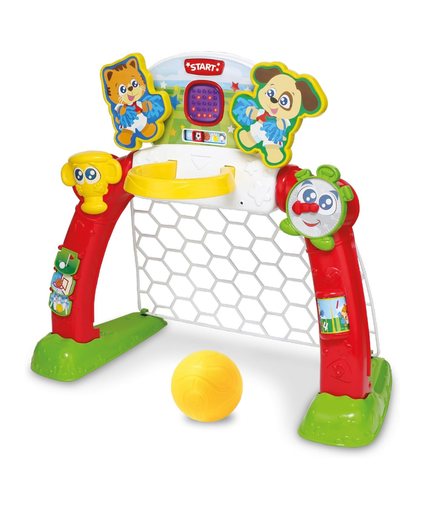 Winfun 4-in-1 Sports Center Toddler Activity Playset, Soccer, Basketball, Bowling & Golf with LED Scoreboard, Lights & Sound, For Toddlers 18+ Months