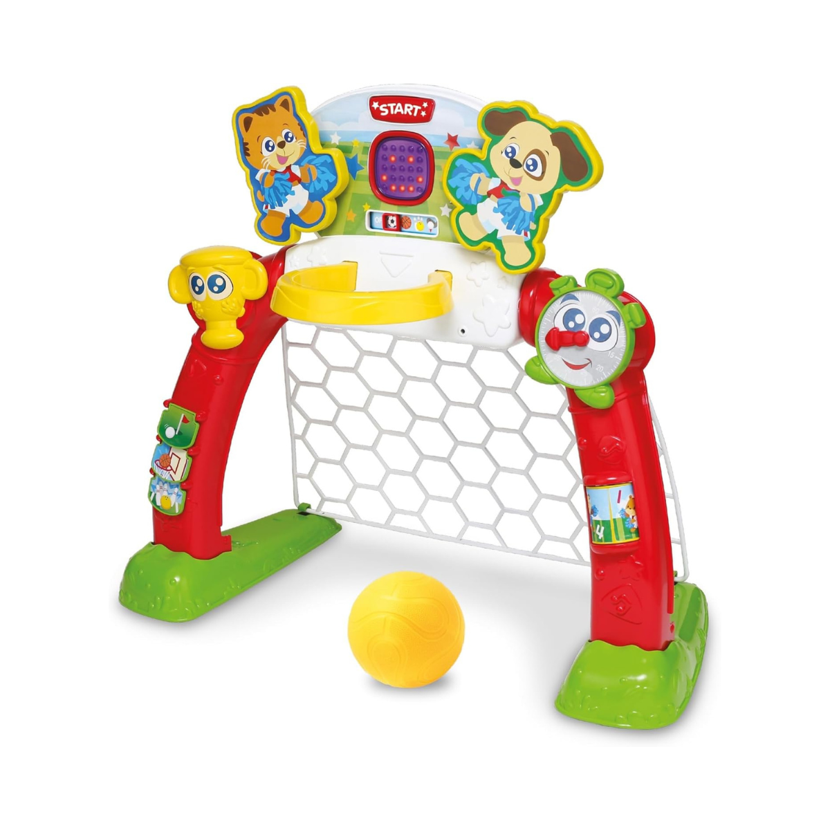 Winfun 4-in-1 Sports Center Toddler Activity Playset, Soccer, Basketball, Bowling & Golf with LED Scoreboard, Lights & Sound, For Toddlers 18+ Months