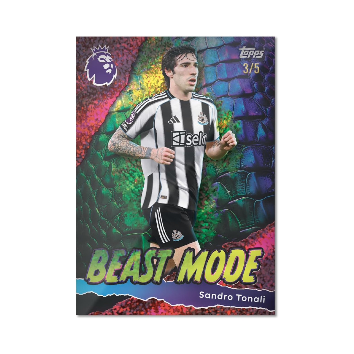 Topps Premier League 2025 2026 Football Trading Cards Mega Tin Goal Machines Edition, Includes 40 Cards and 3 Exclusive Limited Edition Cards, Official Premier League Collectible for Kids and Adult Fans