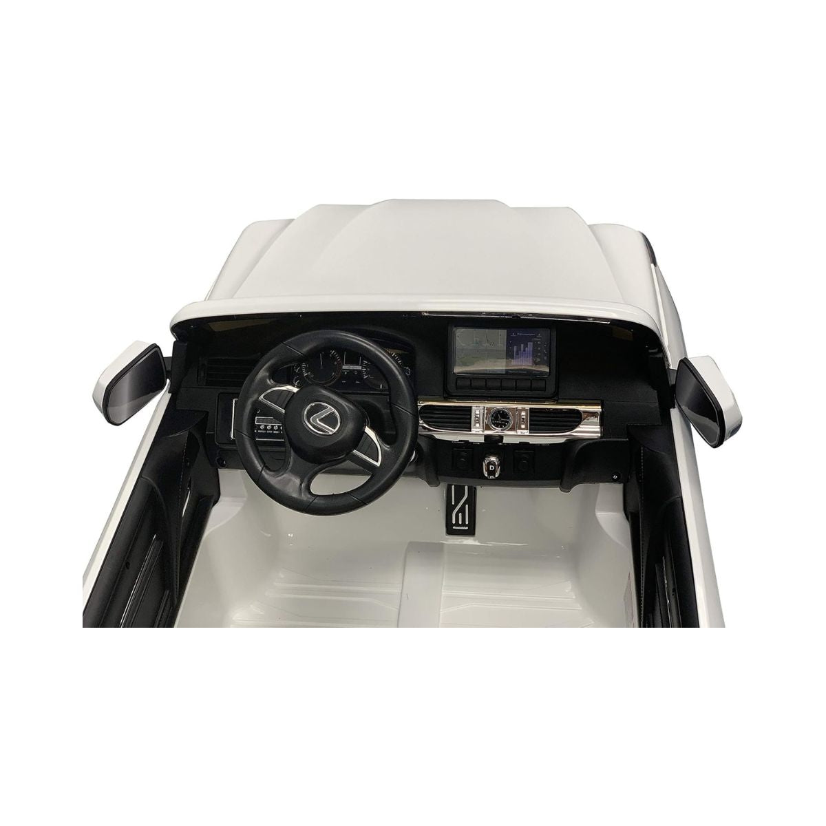 Lovely Baby Licensed Lexus LX570 Kid's Electric Ride-On Car with Remote Control, LED Lights, Music, Bluetooth, White, 3+ Years