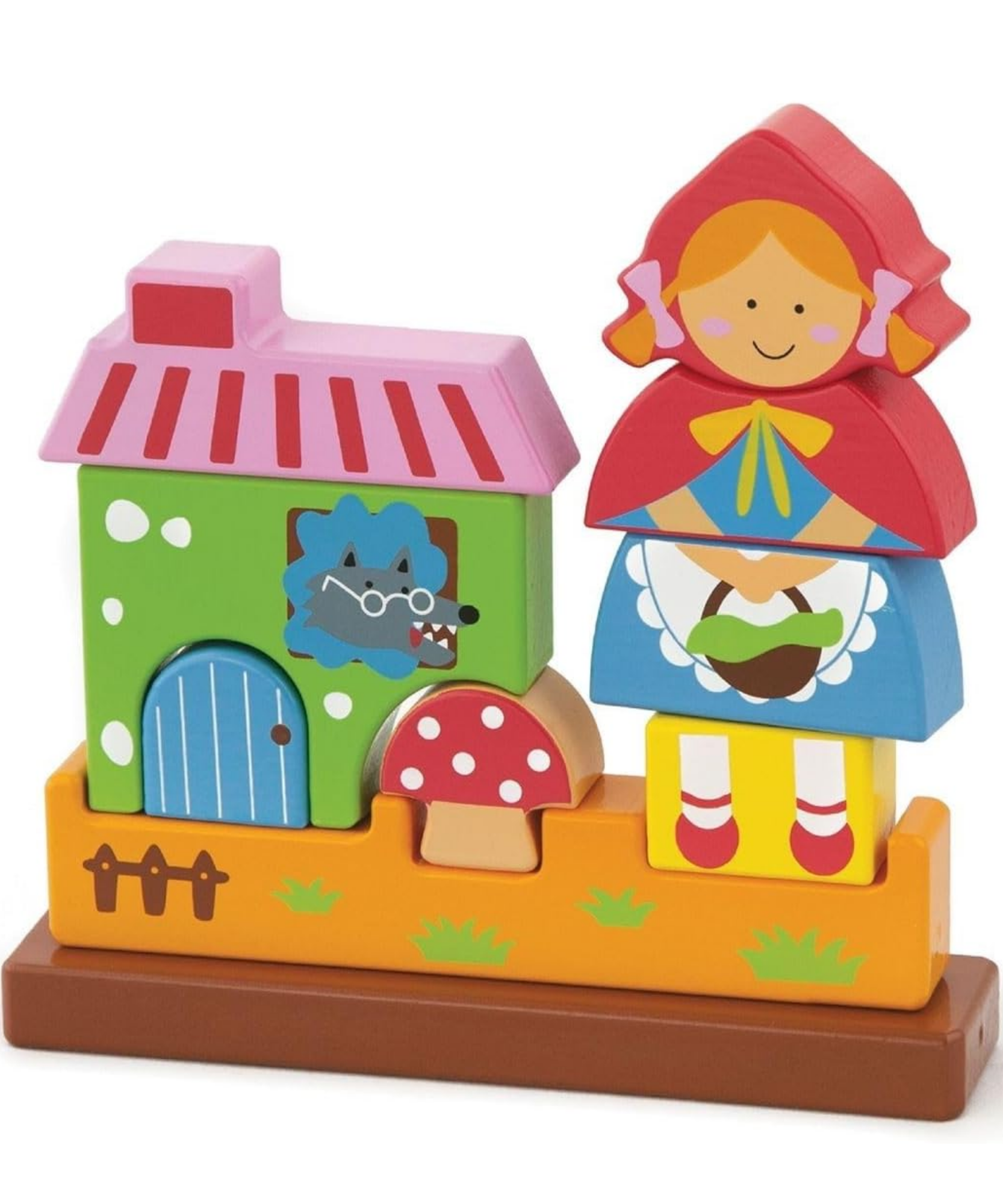 لعبة فيجا ذات الرداء الأحمر، أحجية مغناطيسية من 10 قطع، لعبة مونتيسوري خشبية، تنمي المهارات الحسية والإدراكية والحركية الدقيقة، لعبة تعليمية للأطفال غير سامة وصديقة للبيئة، مناسبة للأطفال من عمر سنتين فما فوق