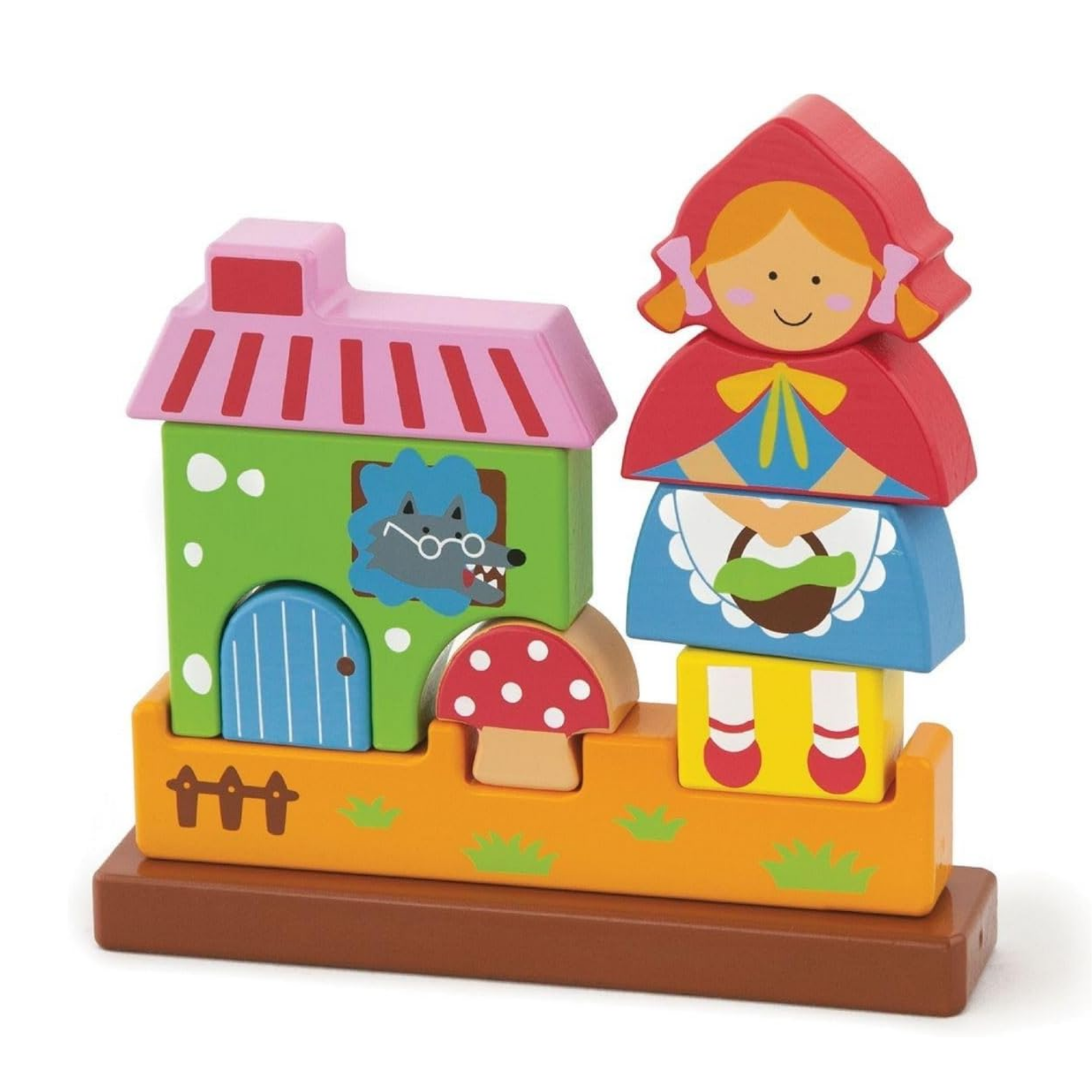 لعبة فيجا ذات الرداء الأحمر، أحجية مغناطيسية من 10 قطع، لعبة مونتيسوري خشبية، تنمي المهارات الحسية والإدراكية والحركية الدقيقة، لعبة تعليمية للأطفال غير سامة وصديقة للبيئة، مناسبة للأطفال من عمر سنتين فما فوق