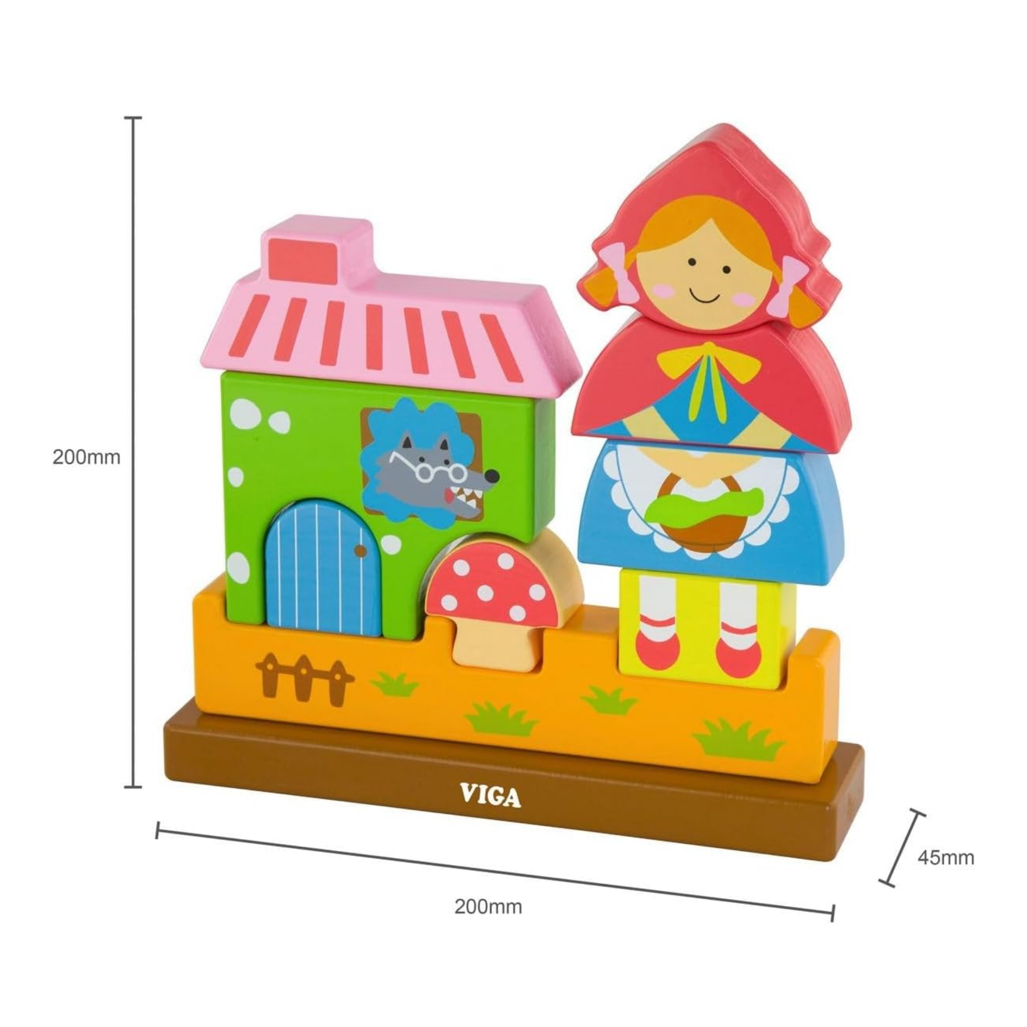 لعبة فيجا ذات الرداء الأحمر، أحجية مغناطيسية من 10 قطع، لعبة مونتيسوري خشبية، تنمي المهارات الحسية والإدراكية والحركية الدقيقة، لعبة تعليمية للأطفال غير سامة وصديقة للبيئة، مناسبة للأطفال من عمر سنتين فما فوق