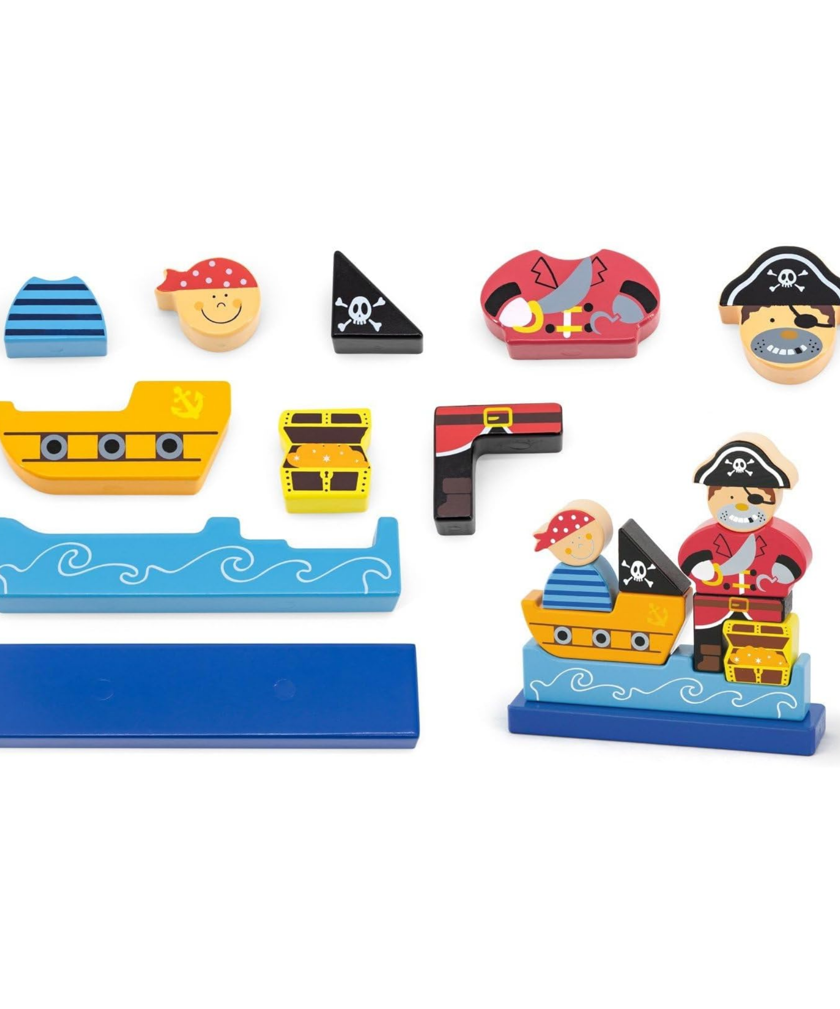 لعبة فيجا بايرت، أحجية مغناطيسية من 10 قطع، لعبة مونتيسوري خشبية، تنمي المهارات الحسية والإدراكية والحركية الدقيقة، غير سامة وصديقة للبيئة، مناسبة للأطفال من عمر سنتين فما فوق