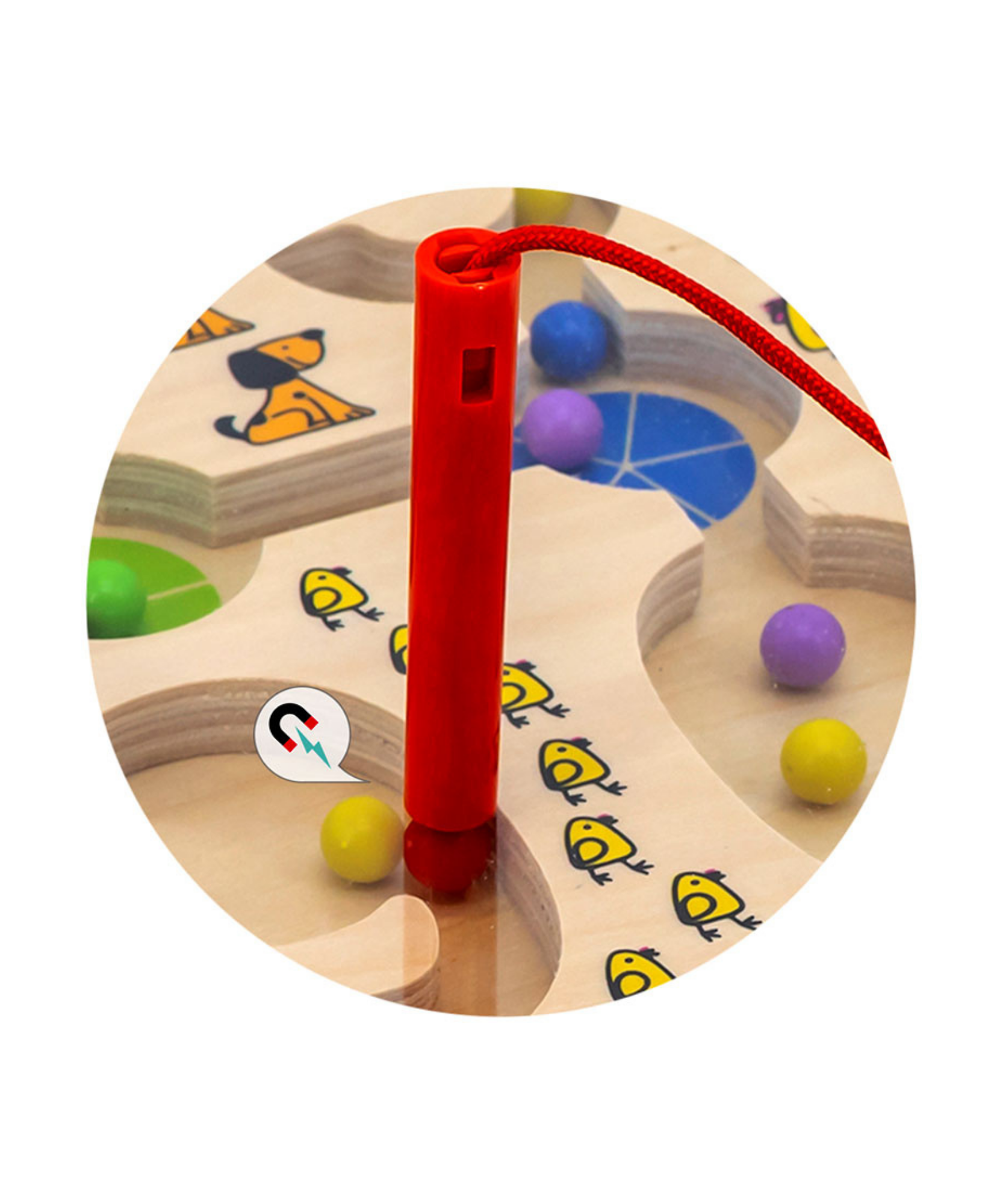 لعبة فيجا المغناطيسية لتتبع الخرز - لغز الأرقام للأطفال الصغار، لعبة تعليمية مستوحاة من مونتيسوري مع عصاتين مغناطيسيتين، تُنمّي مهارات التعرّف على الأرقام والتنسيق بين اليد والعين والمهارات الاجتماعية، لعبة خشبية، مناسبة للأعمار من 18 شهرًا فما فوق