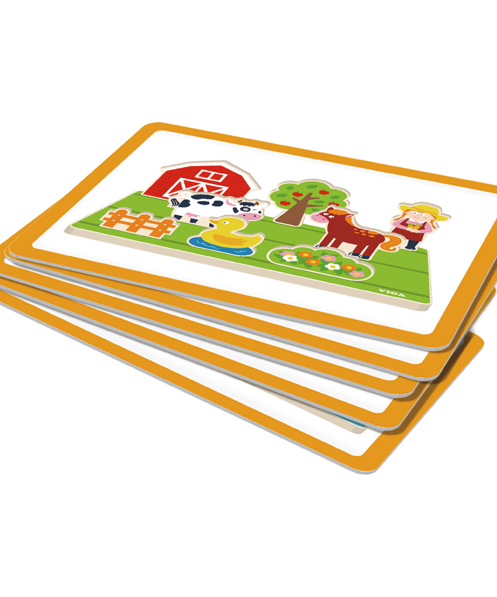 Viga Space & Distance Learning Toy, 1 Piece Montessori Wooden Playset for Toddlers, Develops Spatial Awareness & Fine Motor Skills, Solid Wood with Non-Toxic Paints, Eco-Friendly, Ages 18M+