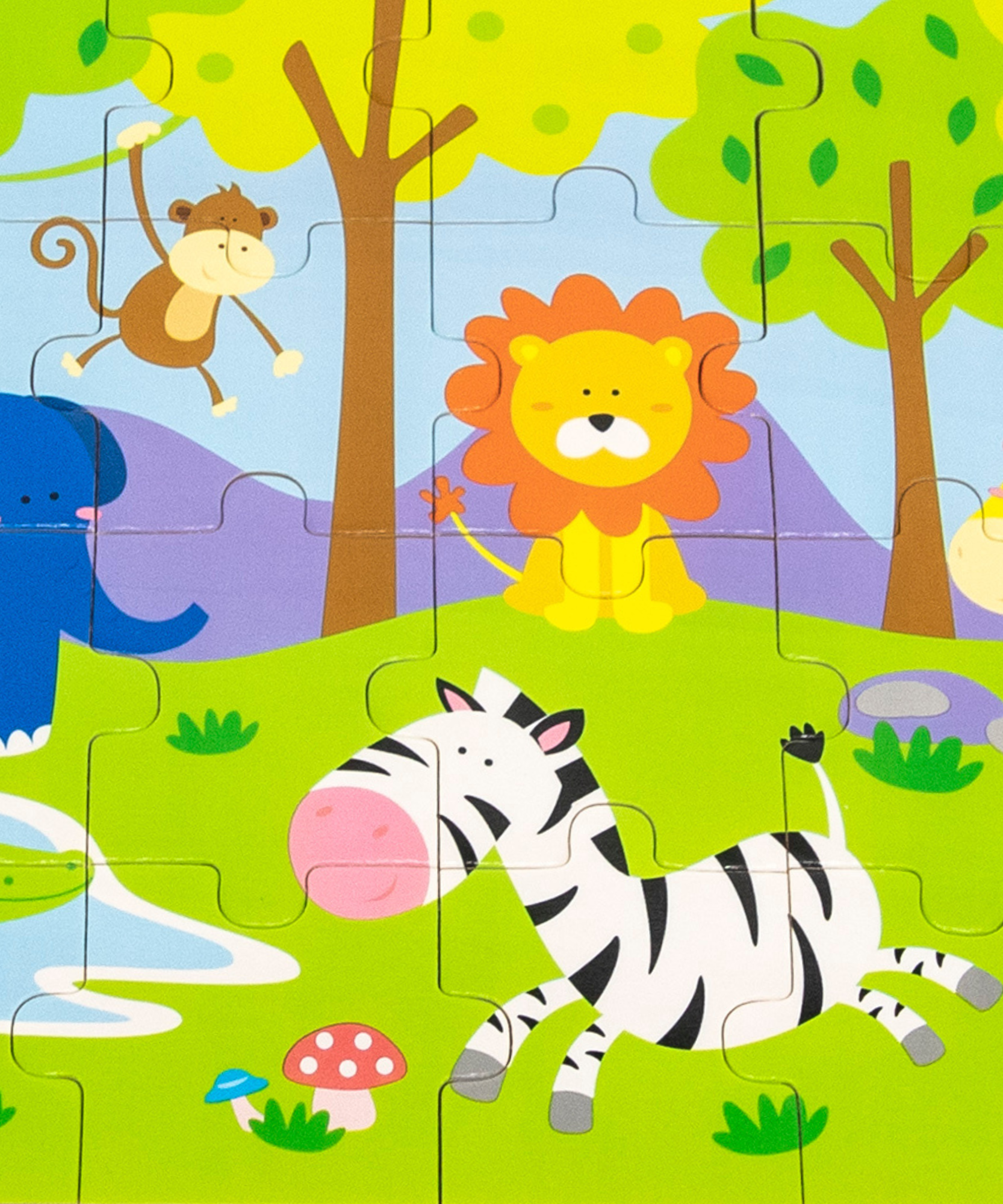 فيجا سفاري، أحجية الصور المقطوعة من 24 قطعة، لعبة مونتيسوري الخشبية، تنمي المهارات الحسية والإدراكية والحركية الدقيقة، لعبة تعليمية للأطفال غير سامة وصديقة للبيئة، مناسبة للأولاد والبنات من عمر سنتين فما فوق