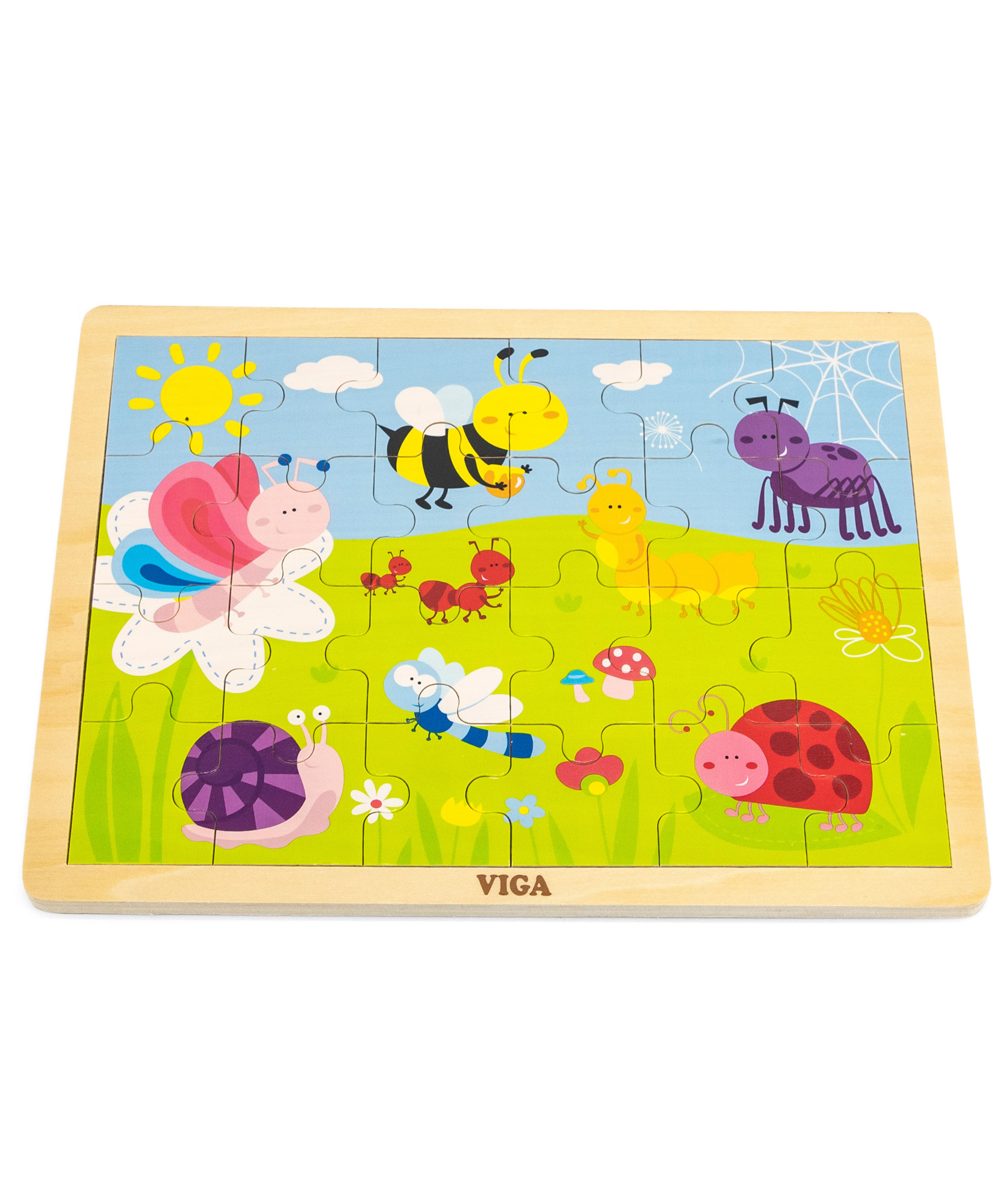 فيجا بارك، أحجية الصور المقطوعة من 24 قطعة، لعبة مونتيسوري الخشبية، تنمي المهارات الحسية والإدراكية والحركية الدقيقة، لعبة تعليمية للأطفال غير سامة وصديقة للبيئة، مناسبة للأولاد والبنات من عمر سنتين فما فوق