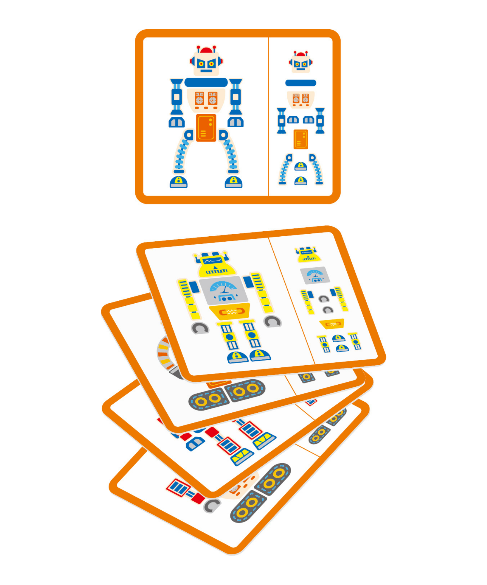 VIGA Tack Zap – Robots Creative Craft Set for Kids , Montessori-Inspired Wooden Activity Toy with Cork Board, Hammer & 45 Robot Pieces , Enhances Fine Motor Skills, Creativity & Focus , 3 Years+