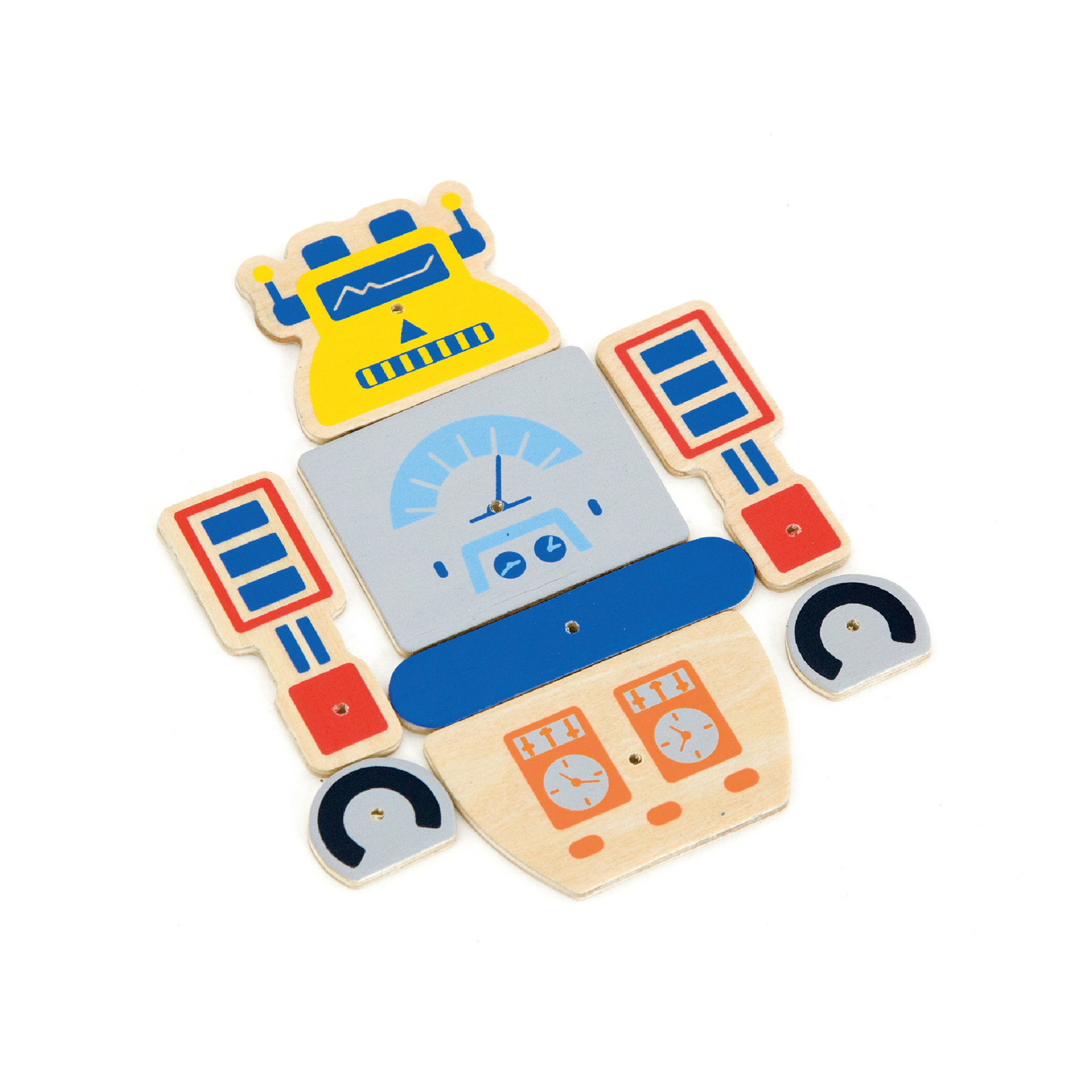 VIGA Tack Zap – Robots Creative Craft Set for Kids , Montessori-Inspired Wooden Activity Toy with Cork Board, Hammer & 45 Robot Pieces , Enhances Fine Motor Skills, Creativity & Focus , 3 Years+