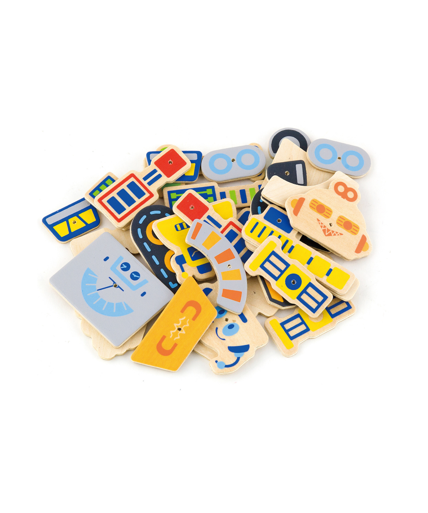 VIGA Tack Zap – Robots Creative Craft Set for Kids , Montessori-Inspired Wooden Activity Toy with Cork Board, Hammer & 45 Robot Pieces , Enhances Fine Motor Skills, Creativity & Focus , 3 Years+