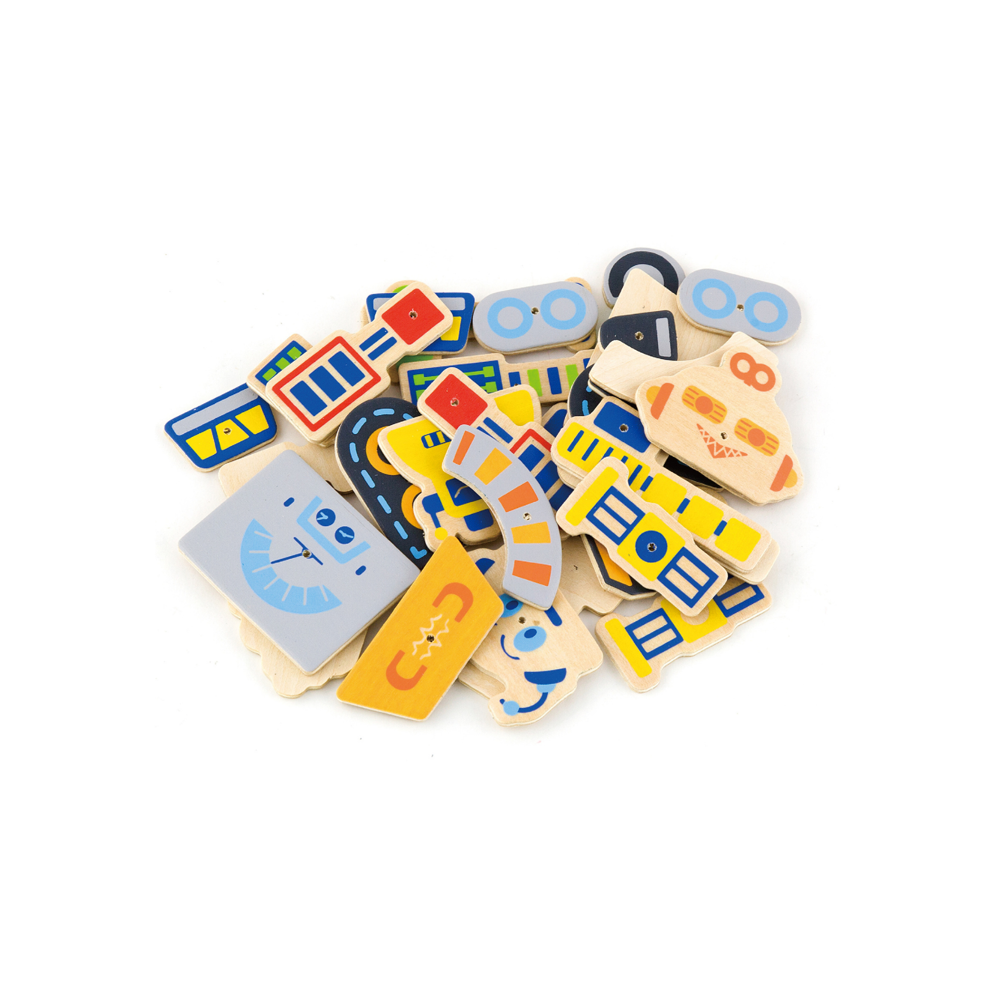 VIGA Tack Zap – Robots Creative Craft Set for Kids , Montessori-Inspired Wooden Activity Toy with Cork Board, Hammer & 45 Robot Pieces , Enhances Fine Motor Skills, Creativity & Focus , 3 Years+