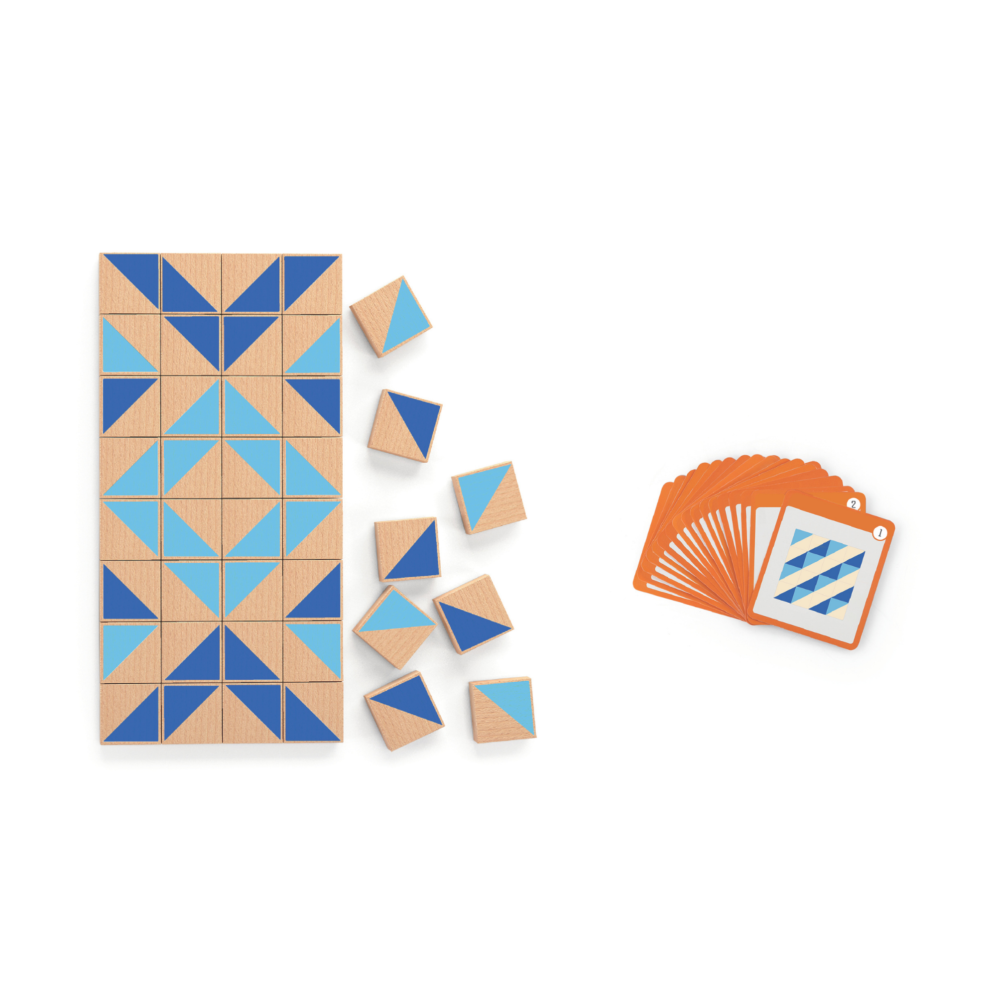 مكعبات فيجا البصرية، 40 قطعة أحجية مغناطيسية، لعبة مونتيسوري الخشبية، تنمي المهارات الحسية والإدراكية والحركية الدقيقة، لعبة تعليمية للأطفال غير سامة وصديقة للبيئة، مناسبة للأطفال من سن 3 سنوات فما فوق