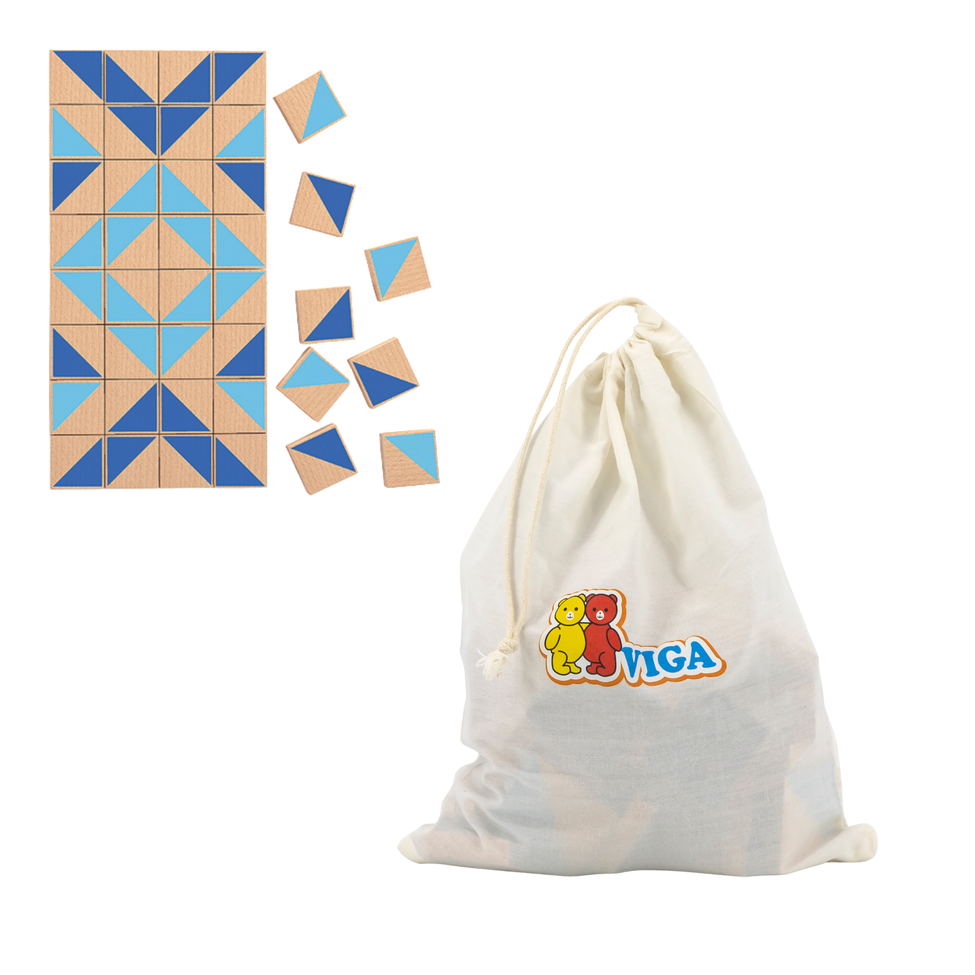 مكعبات فيجا البصرية، 40 قطعة أحجية مغناطيسية، لعبة مونتيسوري الخشبية، تنمي المهارات الحسية والإدراكية والحركية الدقيقة، لعبة تعليمية للأطفال غير سامة وصديقة للبيئة، مناسبة للأطفال من سن 3 سنوات فما فوق