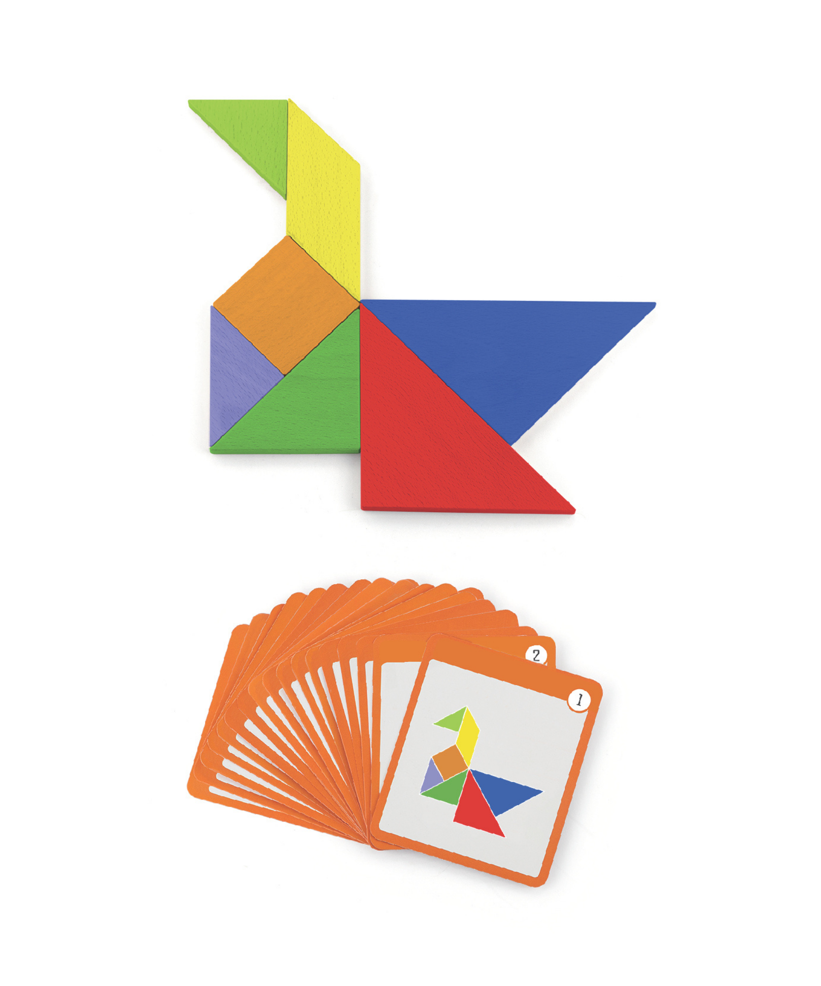 Viga Magnetic Tangram, 35 Piece Geometric Block Puzzle, Montessori Wooden Toy, Develops Sensory, Cognitive & Fine Motor Skills, Non-Toxic & Eco-friendly Kids Educational Toy, for Boys & Girls 3Y+