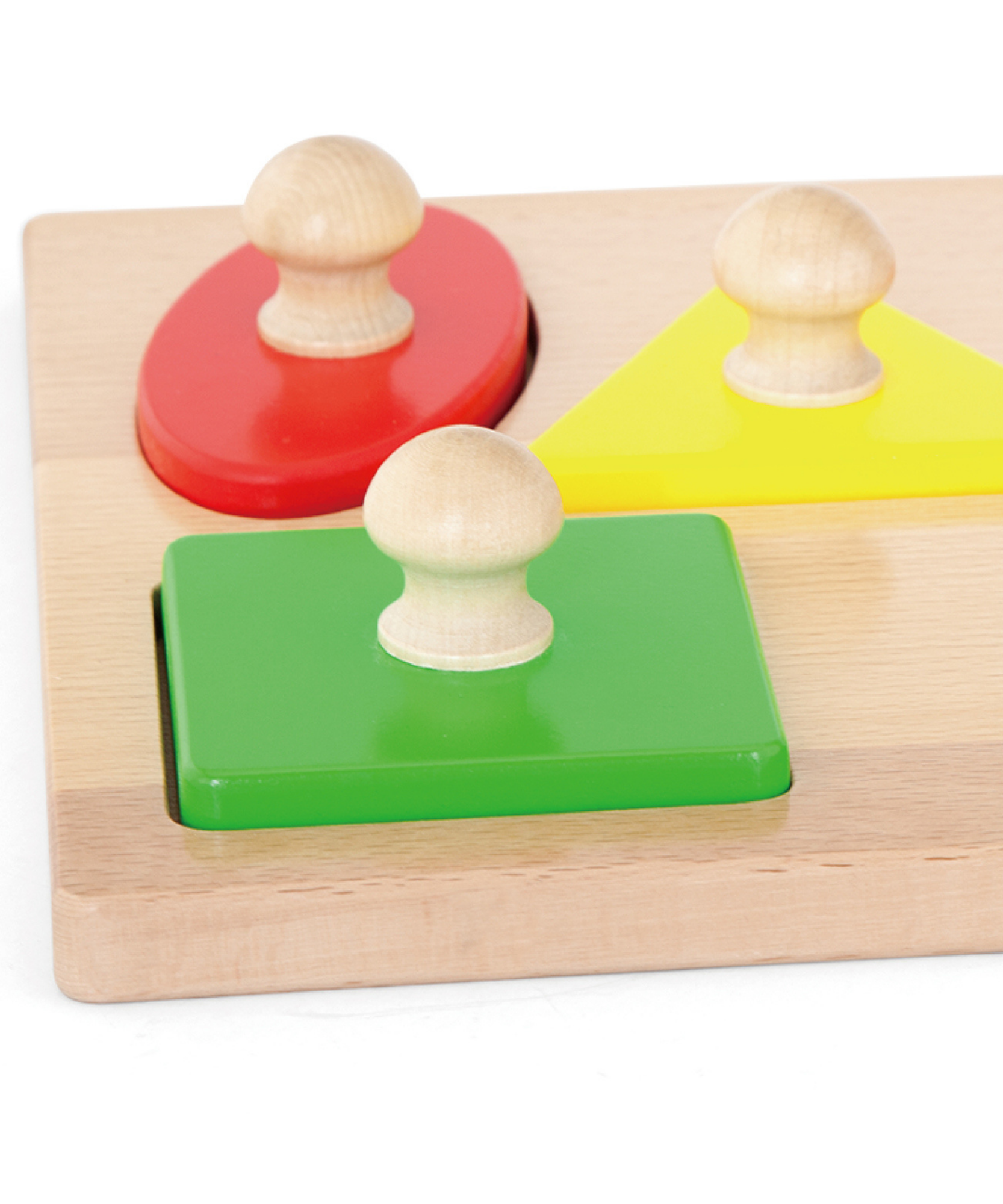 Viga Shapes, 5 Piece Knob Puzzle, Montessori Wooden Toy, Develops Sensory, Cognitive & Fine Motor Skills, Non-Toxic & Eco-friendly Kids Educational Toy, Suitable for Boys and Girls Aged 12M+