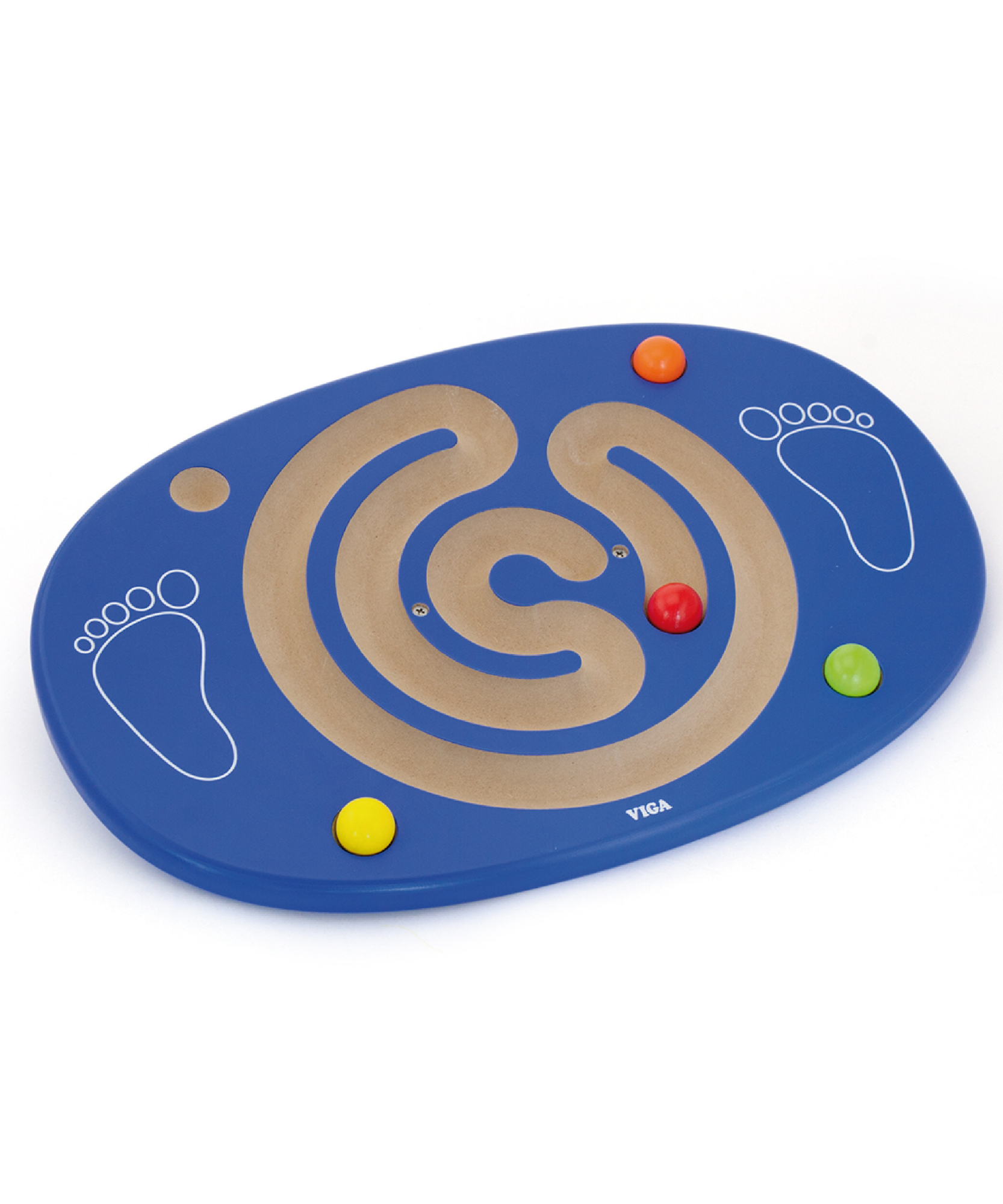 لوح التوازن الخشبي من فيجا، مع 4 كرات خشبية، لعبة لتنمية المهارات الحركية والتنسيق، نشاط صديق للبيئة للأطفال، لعبة تعليمية غير سامة للأعمار من 4 سنوات فما فوق