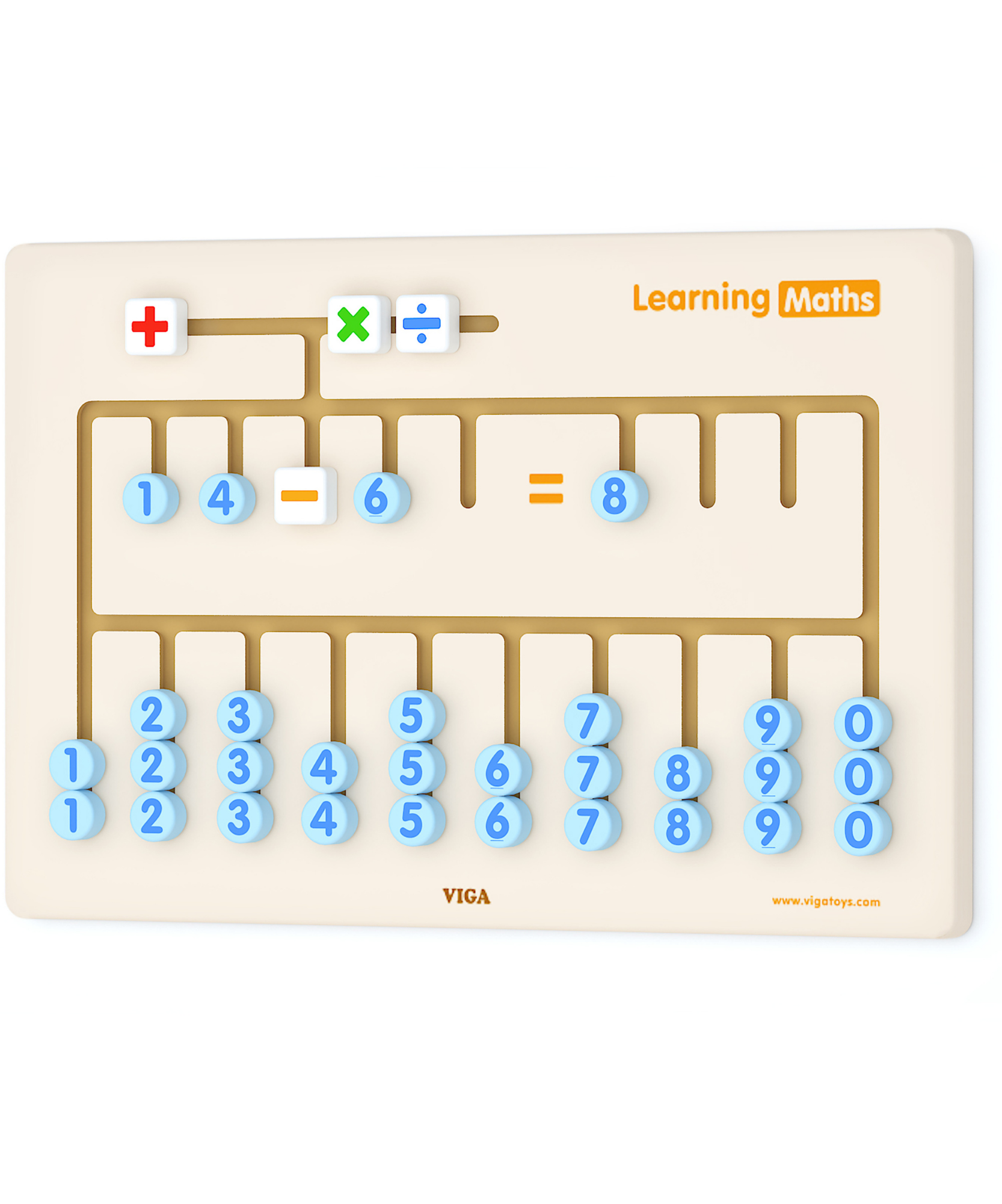 لعبة حائط تعليم الرياضيات من فيجا، لوحة أنشطة حسابية خشبية من مونتيسوري مع أرقام ورموز متحركة، تُنمّي المهارات الحركية الدقيقة والمنطق والحساب المبكر، صديقة للبيئة، للأولاد والبنات من سن 3 سنوات فما فوق