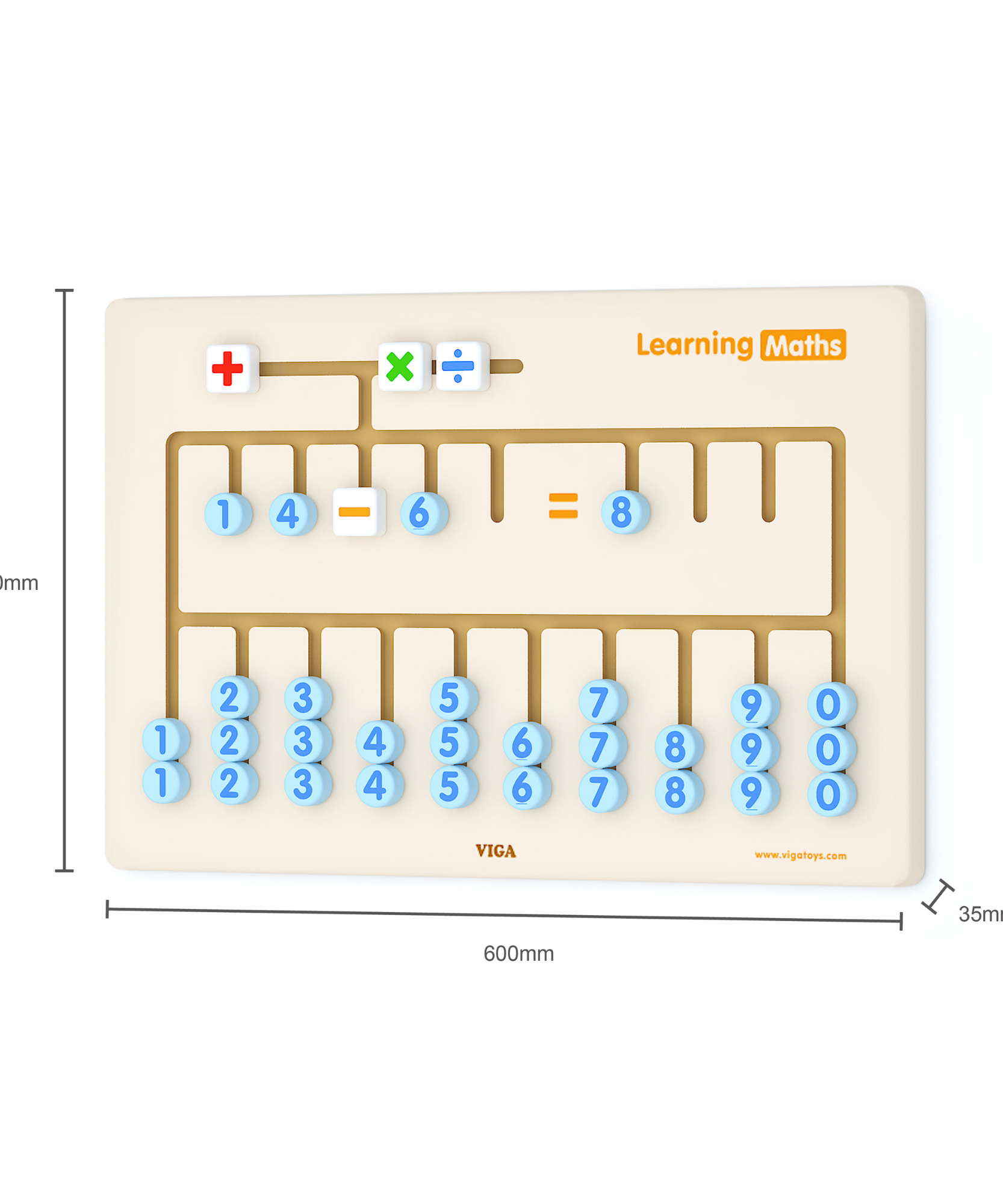 لعبة حائط تعليم الرياضيات من فيجا، لوحة أنشطة حسابية خشبية من مونتيسوري مع أرقام ورموز متحركة، تُنمّي المهارات الحركية الدقيقة والمنطق والحساب المبكر، صديقة للبيئة، للأولاد والبنات من سن 3 سنوات فما فوق
