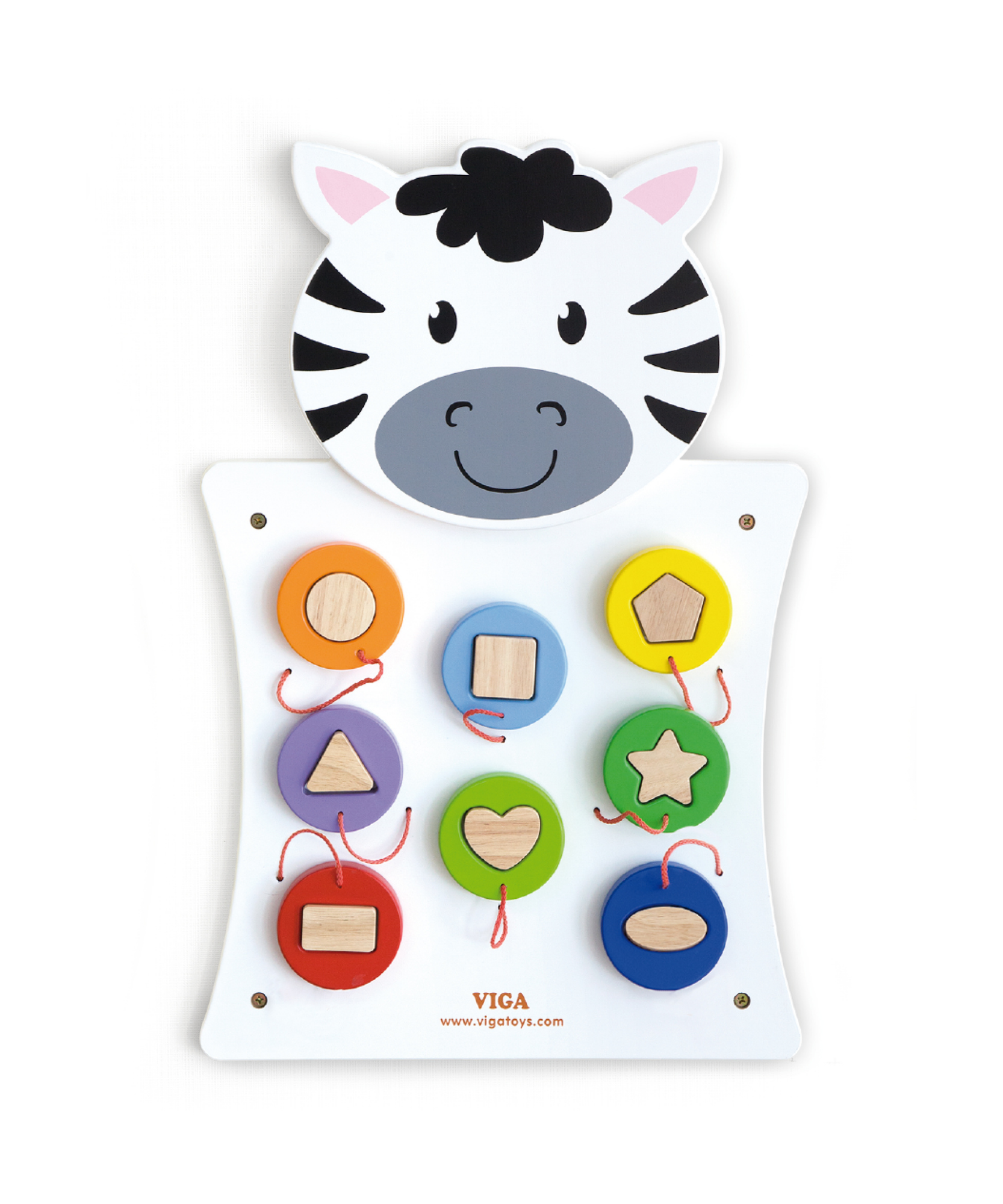 لعبة مطابقة الأشكال من فيجا، 8 قطع، لعبة مونتيسوري خشبية، تُنمّي التفكير المكاني والمهارات الحركية الدقيقة والإدراكية، لوحة جدارية تعليمية صديقة للبيئة، للأولاد والبنات من عمر 18 شهرًا فما فوق