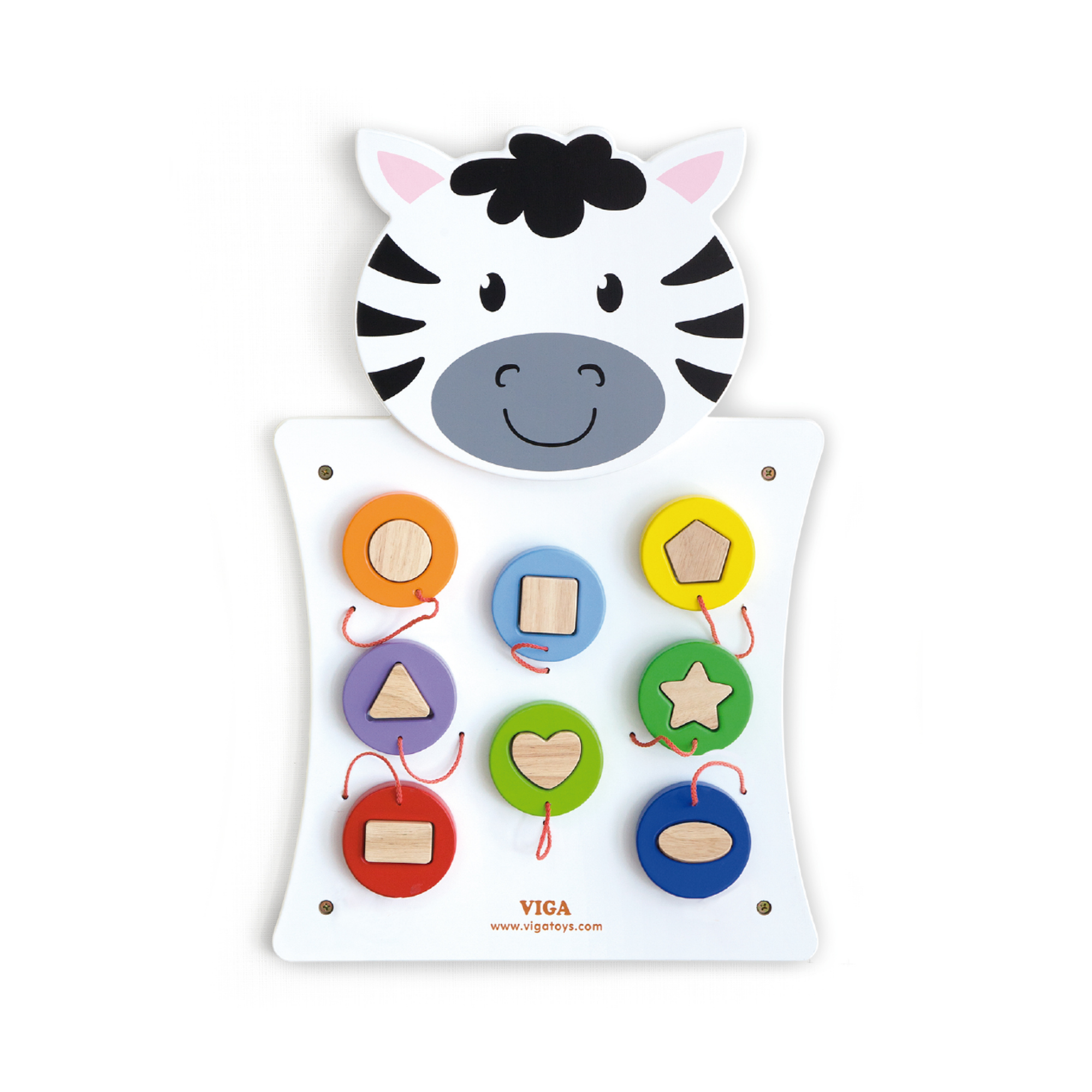 لعبة مطابقة الأشكال من فيجا، 8 قطع، لعبة مونتيسوري خشبية، تُنمّي التفكير المكاني والمهارات الحركية الدقيقة والإدراكية، لوحة جدارية تعليمية صديقة للبيئة، للأولاد والبنات من عمر 18 شهرًا فما فوق