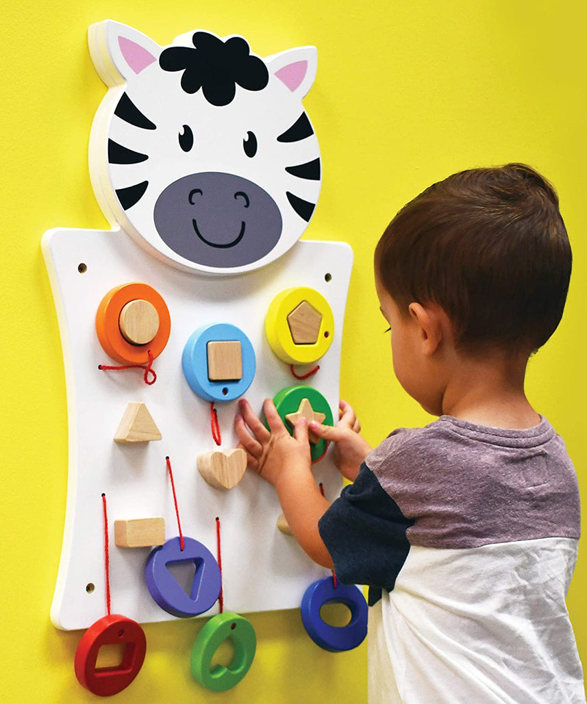 لعبة مطابقة الأشكال من فيجا، 8 قطع، لعبة مونتيسوري خشبية، تُنمّي التفكير المكاني والمهارات الحركية الدقيقة والإدراكية، لوحة جدارية تعليمية صديقة للبيئة، للأولاد والبنات من عمر 18 شهرًا فما فوق