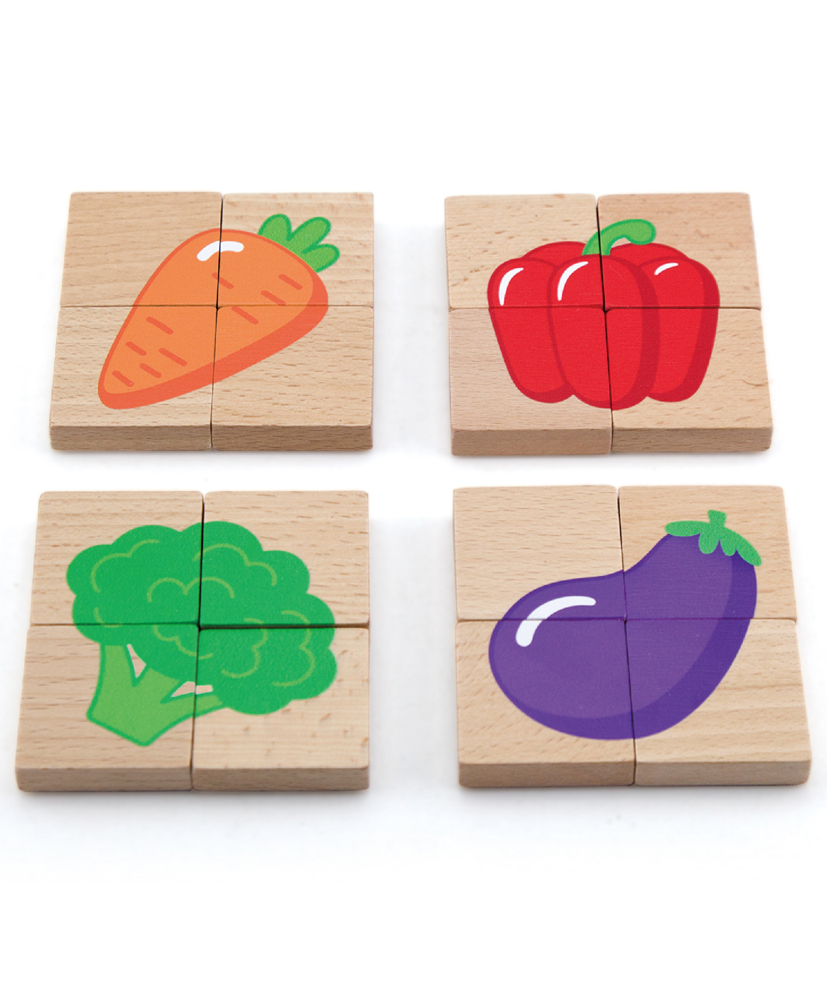 لعبة أحجية مكعبات مغناطيسية من فيجا فروتس، 32 قطعة، لعبة مونتيسوري خشبية، تنمي المهارات الحسية والإدراكية والحركية الدقيقة، غير سامة وصديقة للبيئة، مناسبة للأطفال من سن 18 شهرًا فما فوق