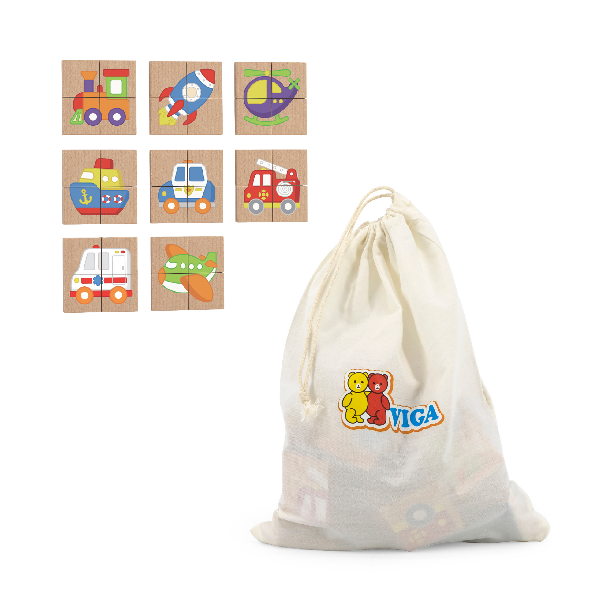لعبة فيجا للنقل، أحجية مغناطيسية مكونة من 32 قطعة، لعبة مونتيسوري خشبية، تنمي المهارات الحسية والإدراكية والحركية الدقيقة، لعبة تعليمية للأطفال غير سامة وصديقة للبيئة، مناسبة للأطفال من سن 18 شهرًا فما فوق