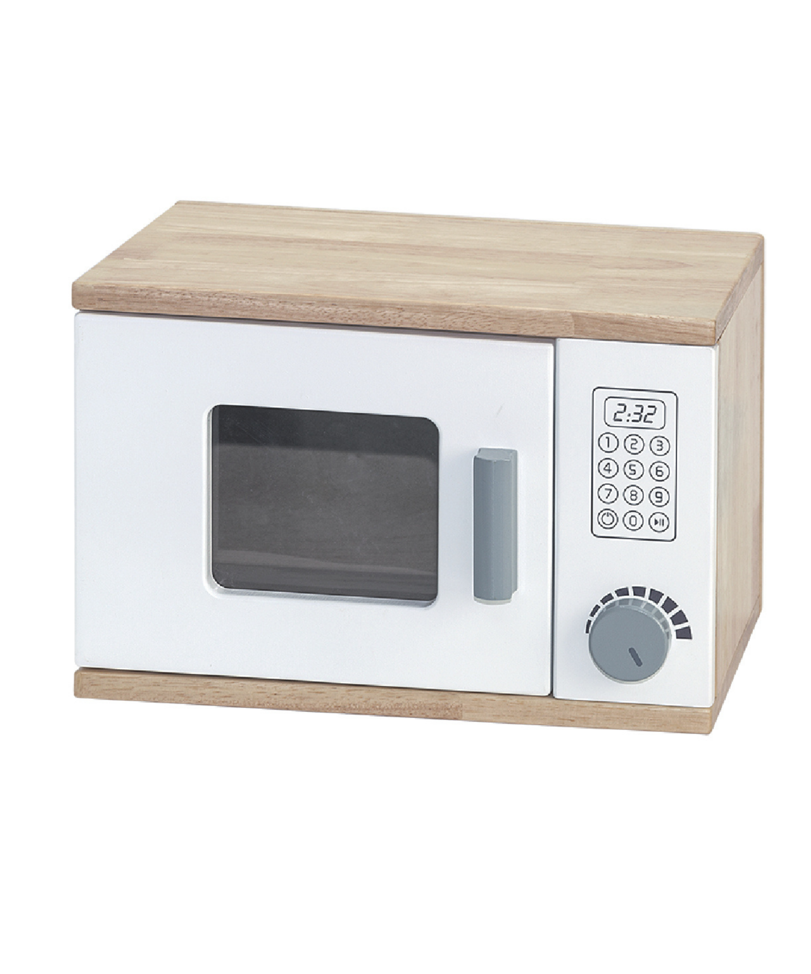 Viga White Kitchen Wall Set, Montessori Wooden Play Kitchen with Microwave, Exhaust Hood & Shelves, Pretend Play Furniture, Eco-Friendly & Non-Toxic, Develops Creativity & Coordination, Ages 3+