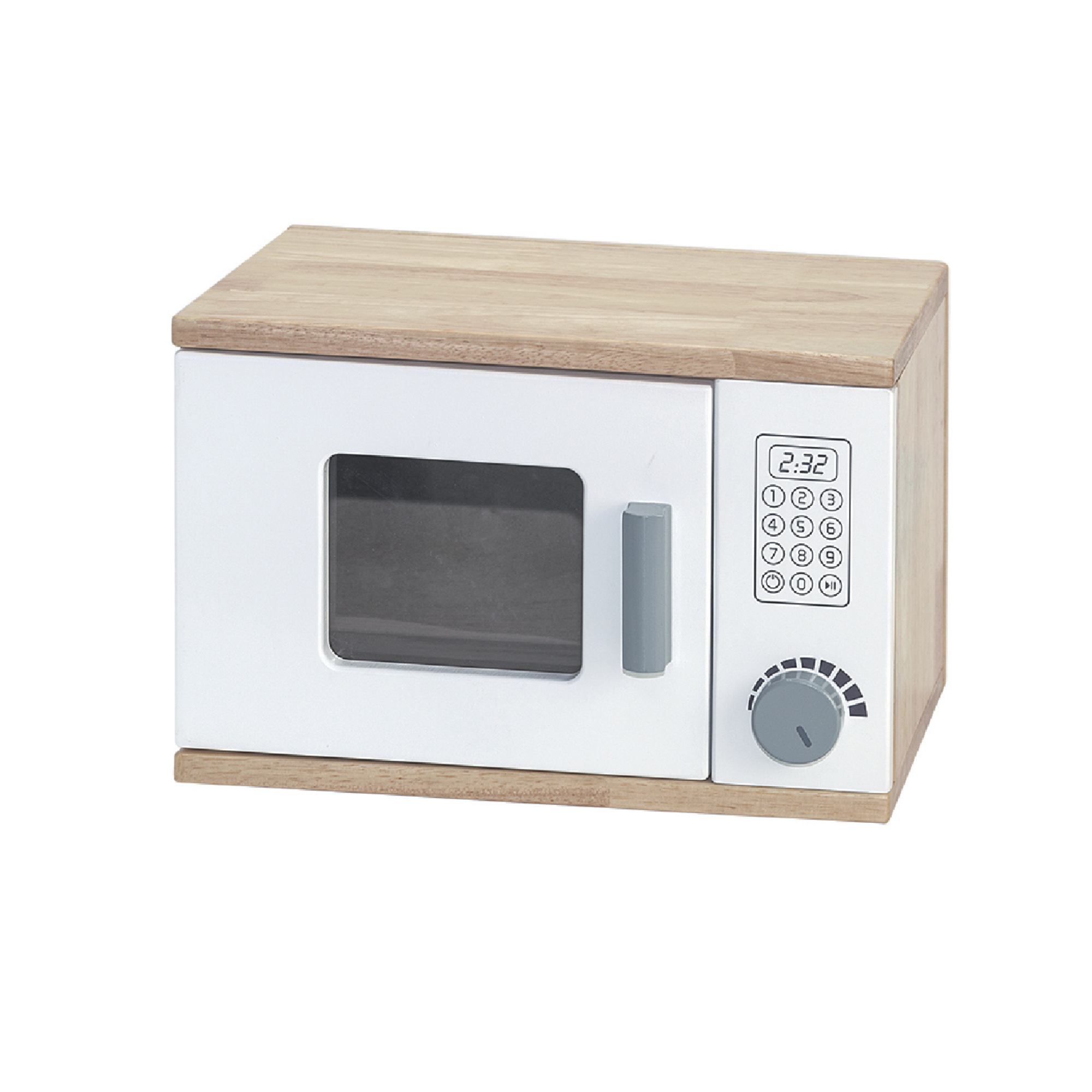 Viga White Kitchen Wall Set, Montessori Wooden Play Kitchen with Microwave, Exhaust Hood & Shelves, Pretend Play Furniture, Eco-Friendly & Non-Toxic, Develops Creativity & Coordination, Ages 3+