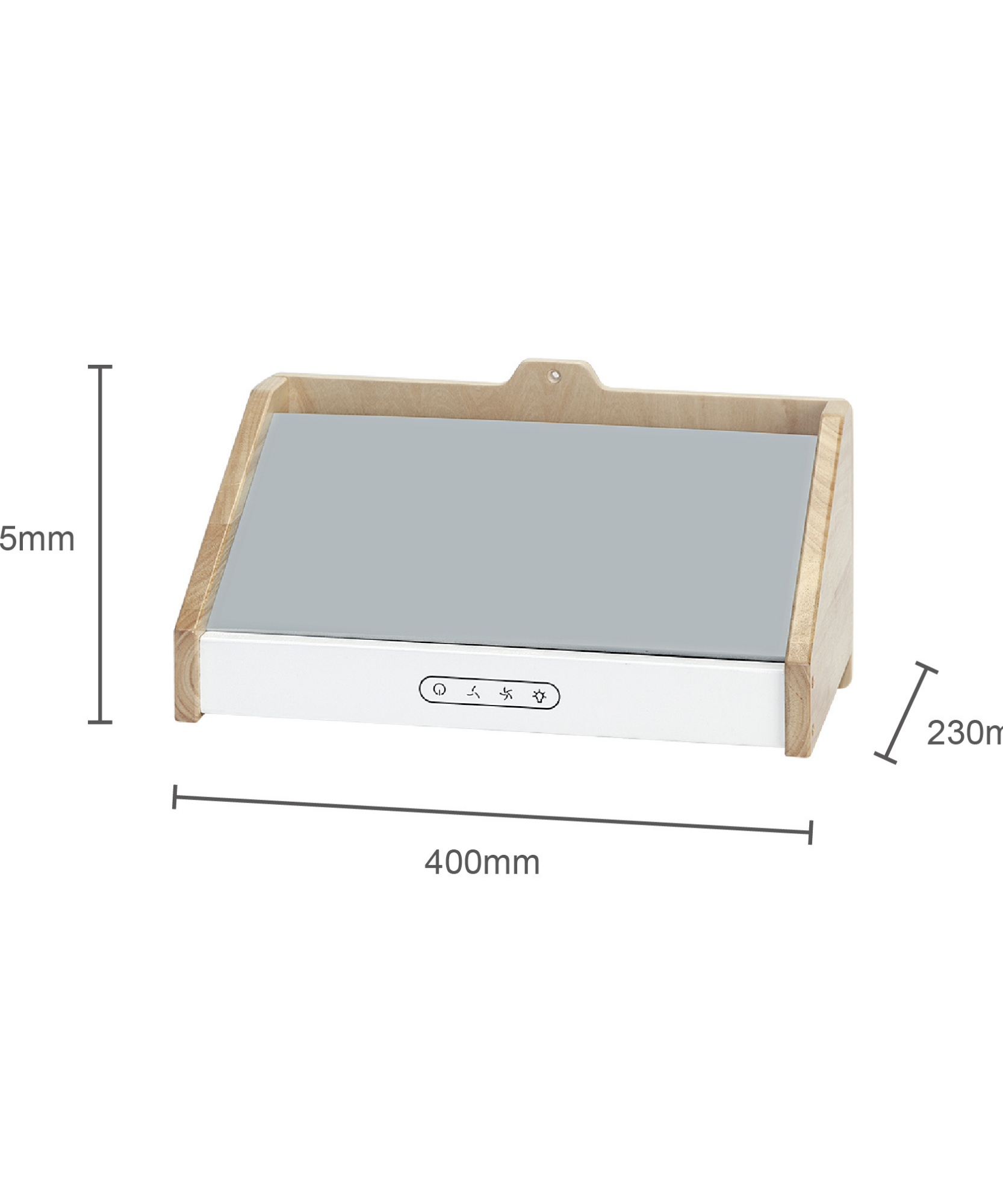 Viga White Kitchen Wall Set, Montessori Wooden Play Kitchen with Microwave, Exhaust Hood & Shelves, Pretend Play Furniture, Eco-Friendly & Non-Toxic, Develops Creativity & Coordination, Ages 3+