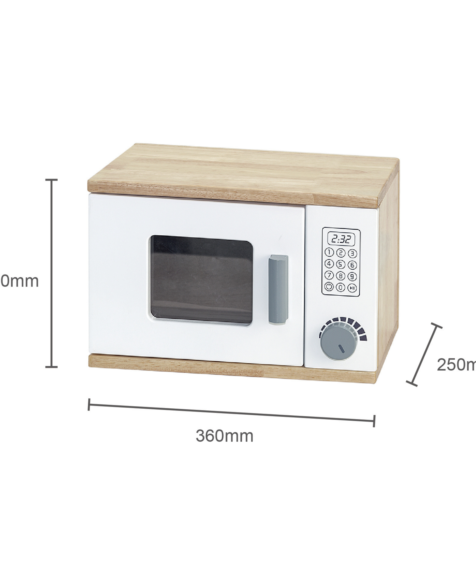 Viga White Kitchen Wall Set, Montessori Wooden Play Kitchen with Microwave, Exhaust Hood & Shelves, Pretend Play Furniture, Eco-Friendly & Non-Toxic, Develops Creativity & Coordination, Ages 3+