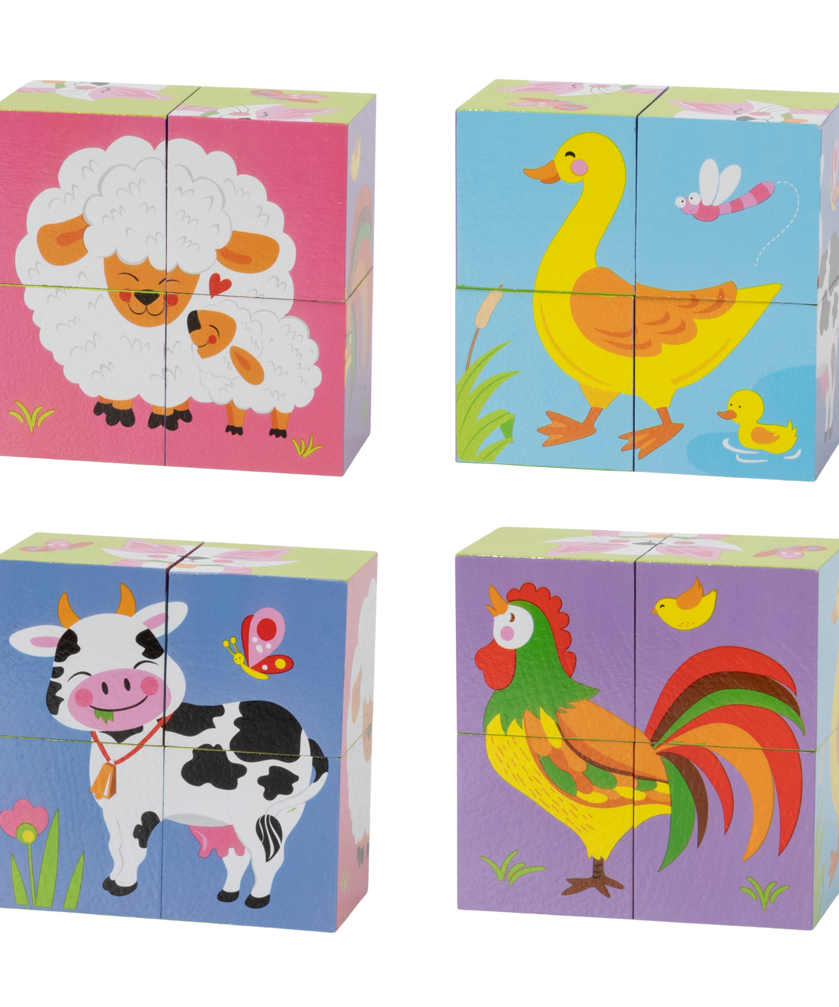 حيوانات مزرعة فيجا، أحجية مكعبات سداسية الجوانب، لعبة مونتيسوري الخشبية، تنمي المهارات الحسية والإدراكية والحركية الدقيقة، لعبة تعليمية للأطفال غير سامة وصديقة للبيئة، مناسبة للأولاد والبنات من عمر سنتين فما فوق