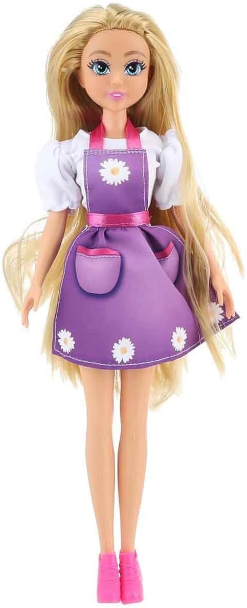 Dreameez Florist Doll Playset for Girls, 29 cm Fashion Doll with Flower-Themed Accessories, Pretend Play Toy for Ages 3+