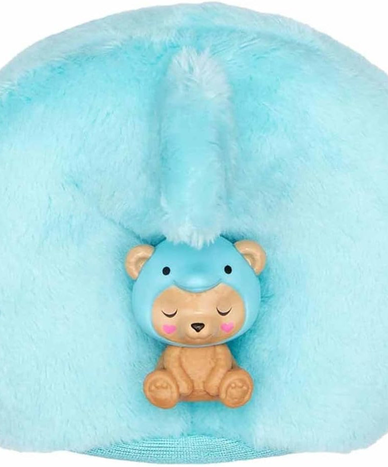 Barbie Cutie Reveal Teddy Bear as Dolphin Costume-Themed Series Doll with 10 Surprises, Color-Change Features & Accessories for Kids Age 3+