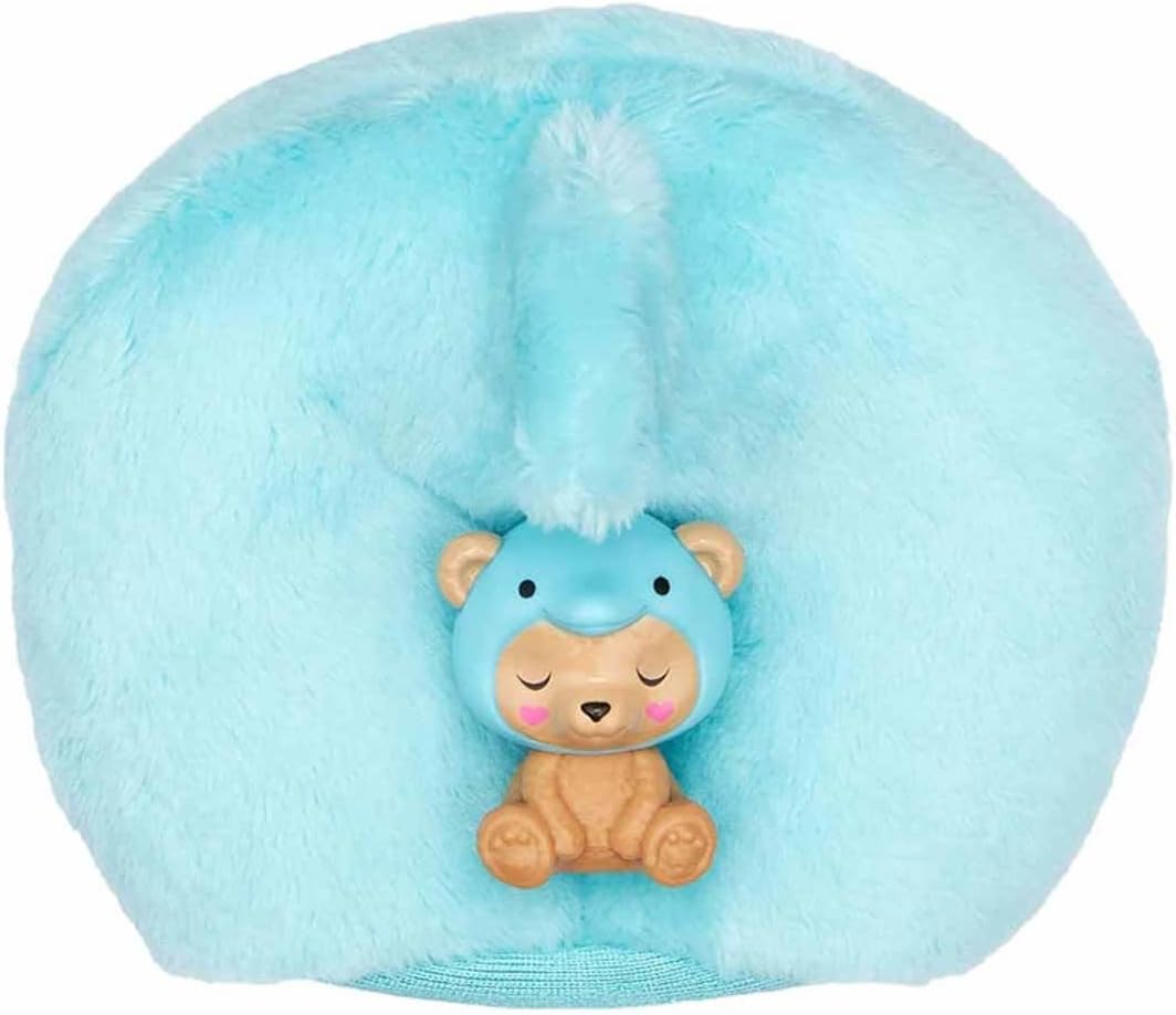 Barbie Cutie Reveal Teddy Bear as Dolphin Costume-Themed Series Doll with 10 Surprises, Color-Change Features & Accessories for Kids Age 3+