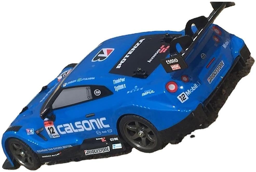 D-Power Nissan GT-R R35 GT500 RC Car, 1:16 Scale Remote Control Race Car with 2.4GHz Controller, Rechargeable Battery, Official Style Design, 6+