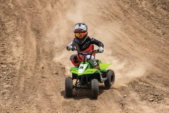 Razor Dirt Quad XS McGrath Electric Ride On ATV for Kids 8+ Years, 13 km/h Off Road Quad Bike, 24V Battery, Green