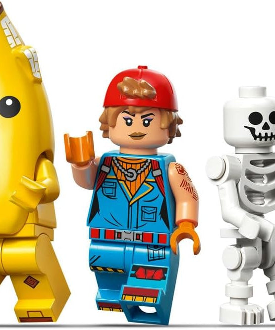 LEGO Fortnite Peely & Sparkplug’s Camp Toy - incl. Wolf & Supply Llama Figures plus a Campfire & 3 Minifigures - Gift for 7+ Year Old Boys, Girls & Gaming Fans - 77075