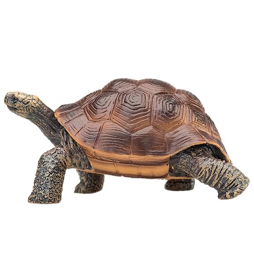 MOJO Giant Tortoise Figurine, Hand-Painted Wildlife Toy, Realistic Collectible PVC Model, Educational Diorama Figure, Ages 3+