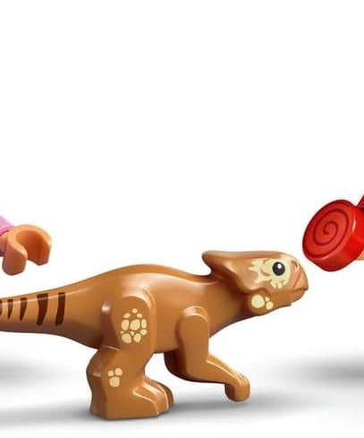 LEGO Jurassic World Raptor Off-Road Escape Dinosaur Toy incl 2 Dino Figures Off-Road Car Toy 2 Minifigures Gift for 6+ Year Old Boys Girls Rebirth Movie Fans 76972