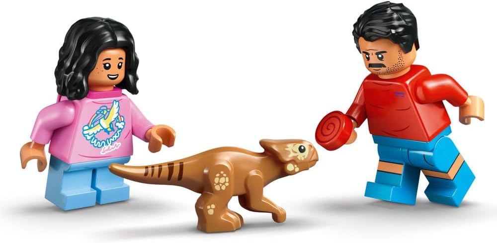 LEGO Jurassic World Raptor Off-Road Escape Dinosaur Toy incl 2 Dino Figures Off-Road Car Toy 2 Minifigures Gift for 6+ Year Old Boys Girls Rebirth Movie Fans 76972