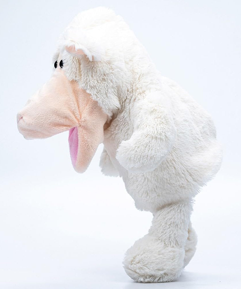 Pugs At Play Puppet Lamb, 12-Inch Soft Singing Puppet, Interactive Educational Toy for Kids 3+